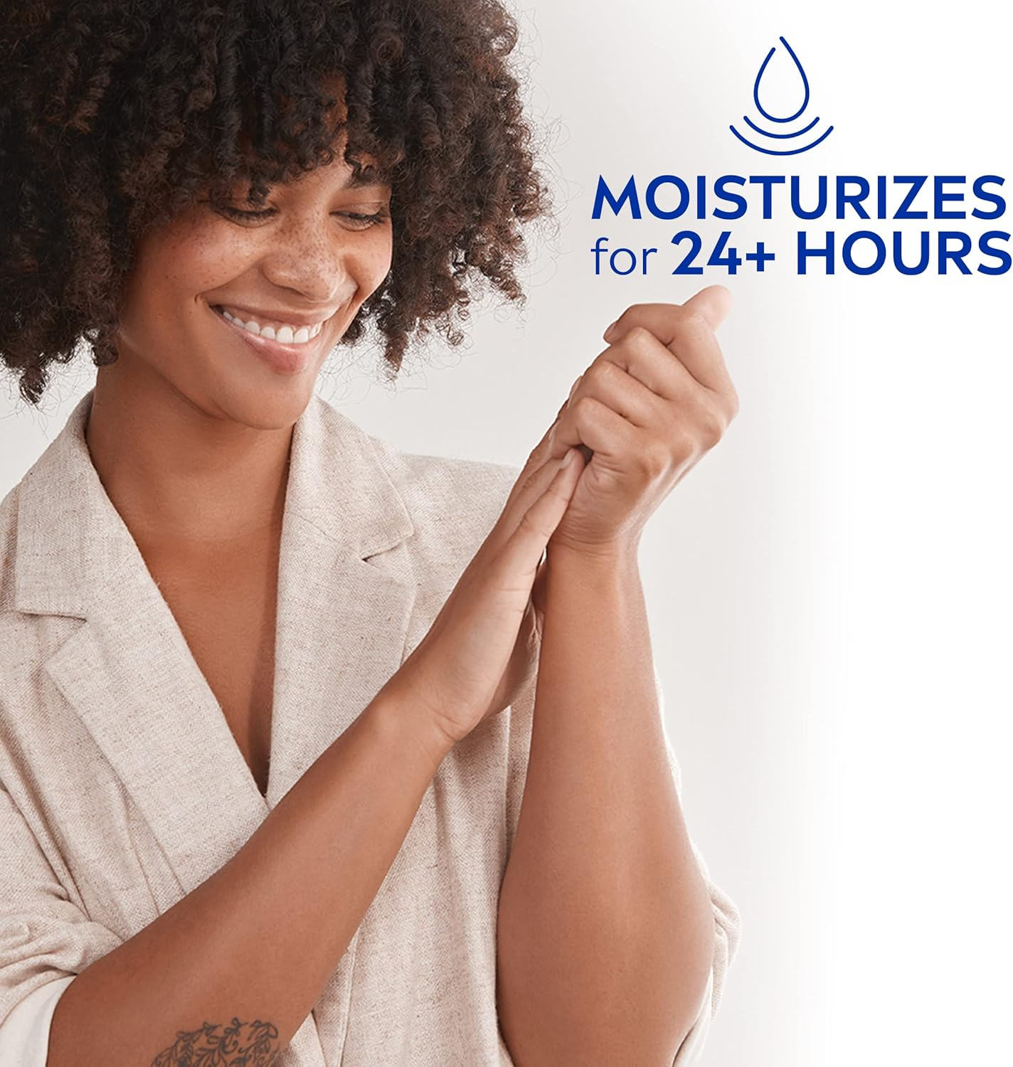 NIVEA Oil Infused Peach Blossom and Avocado Oil Body Lotion, Body Lotion for Dry Skin, 16.9 Fl Oz Pump Bottle image number 6