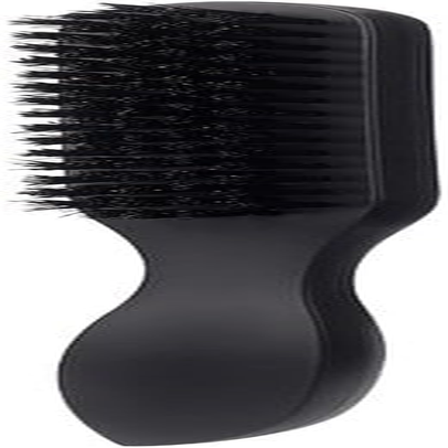 Nylon-Bristled Cleaning Brush，Clean up Broken Hair and Comb Beard Brush (Black, One Size) image number 4