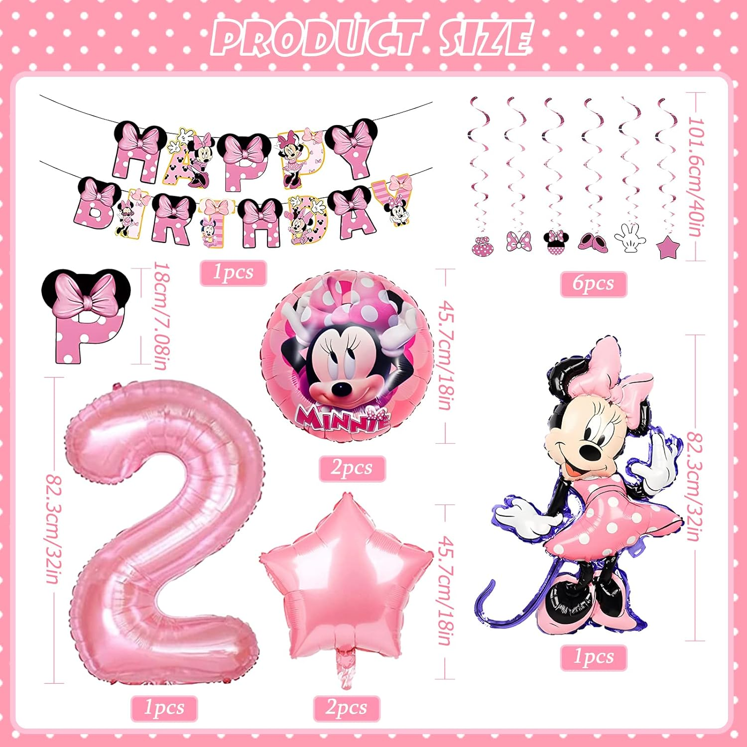 Minnie Birthday Balloons Set: 12 Pieces, Red and White, Star Shaped, Reusable, Biodegradable, Self-Sealing, Minnie Mouse, Butterfly Themed, Perfect for Young Girls' Birthdays image number 2