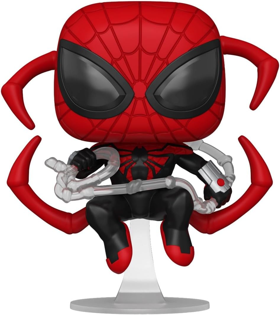 Funko Pop Marvel Superior Spiderman Bobblehead Vinyl Figure, 4.1 Inch Size image number 2