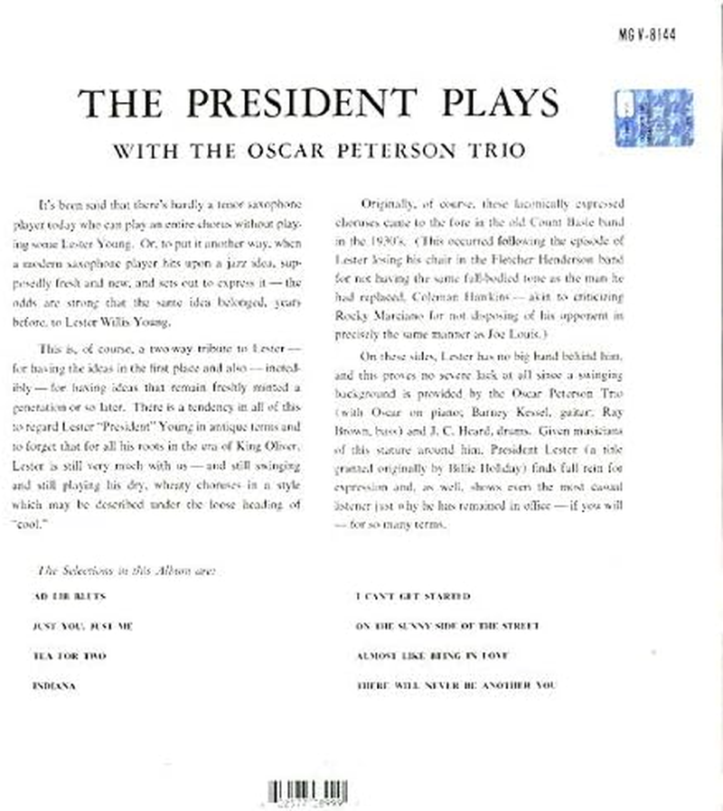 President Plays with Oscar Peterson Trio image number 2