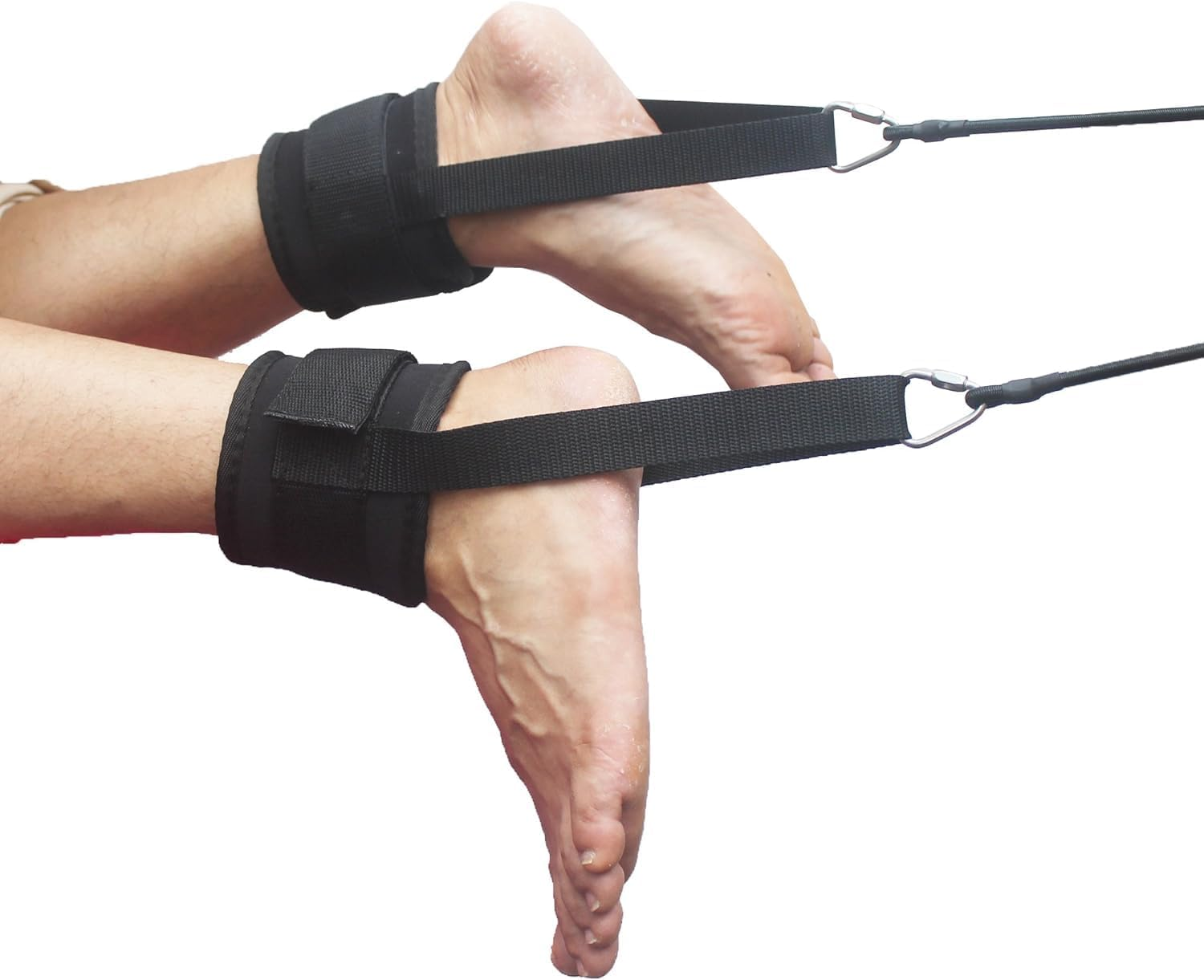 R&B Zone Swim Ankle Strap Stationary Swimmer Swim Lap,Training Leash with Bungee Rope, Aluminum Hook image number 3