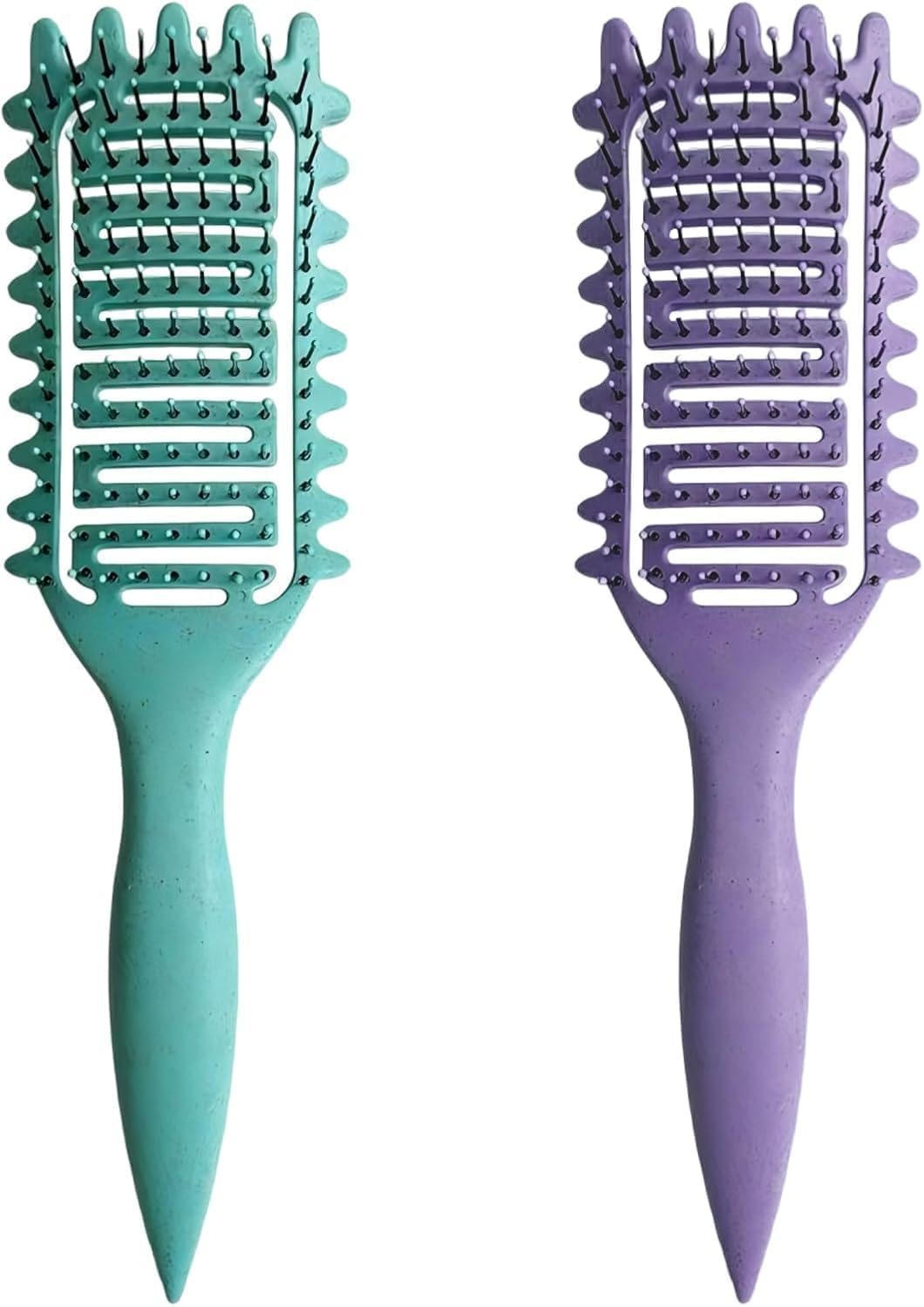 Curl Defining Brush, Curl Hair Brush, Curl Define Styling Brush, 2025 New Vented Hair Brush, for Combing and Shaping Men'S and Women'S Curls to Reduce Pulling 2Pcs image number 1
