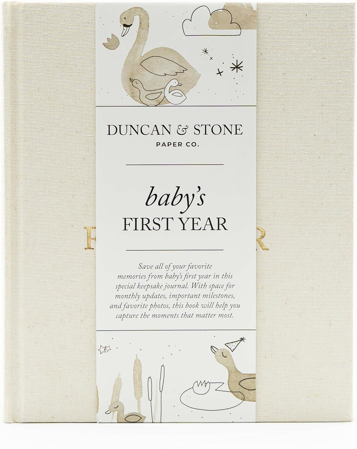 Baby First Year Book - Heirloom Keepsake Baby Memory Book to Record Important Milestones, Photos & More - Baby Keepsake Books (Dusty Rose,112 Pages)