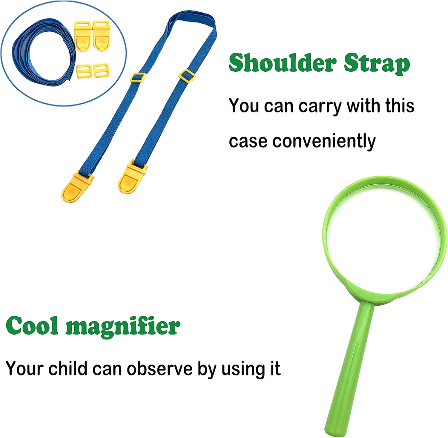 Bug Catcher and Insect Collection Kit - Outdoor Nature Explorer with Tweezers, Magnifying Glass, Science Educational Tools, Observation Container for Boys and Girls image number 2