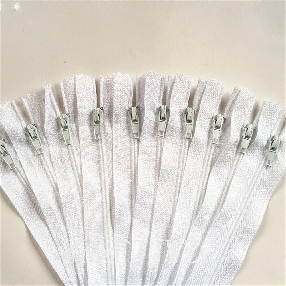 WKXFJJWZC 40Pcs Mix Nylon Coil Zippers Tailor Sewer Craft 14Inch 35Cm Crafter'S & FGDQRS ( 20/Colour)