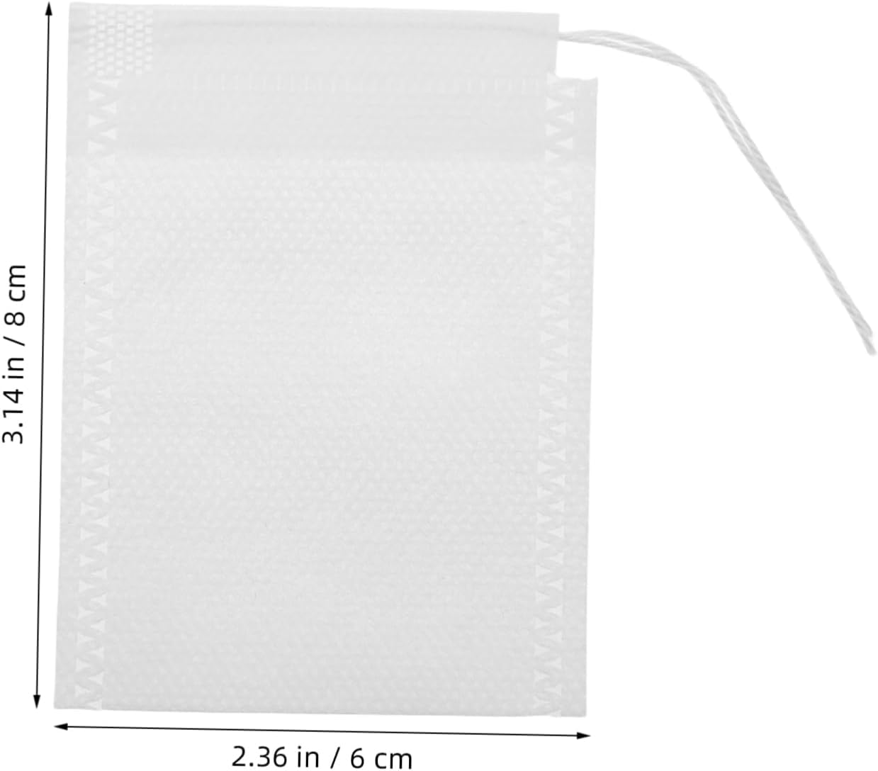 IWOWHERO 100Pcs Empty Tea Bags Multi-Function Loose Tea Bags Drawstring Sealing Bags Convenient Tea Bags Portable Tea Filtering Bags Kitchen Spice Bags image number 6