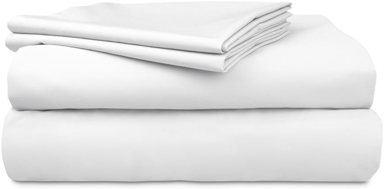 Algodon 500 Thread Count Organic Cotton Bed Sheet with Pillows Set, White, King image number 5
