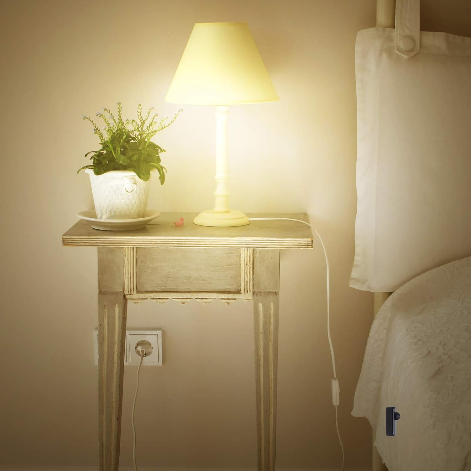 Doright Inline Dimmer Switch 240V, LED Dimmer Switch for Lamp, 1W-150W Push On/Off Rotary Dimmer Switch for Dimmable Led/Incandescent Bulbs/Halogen Lamps