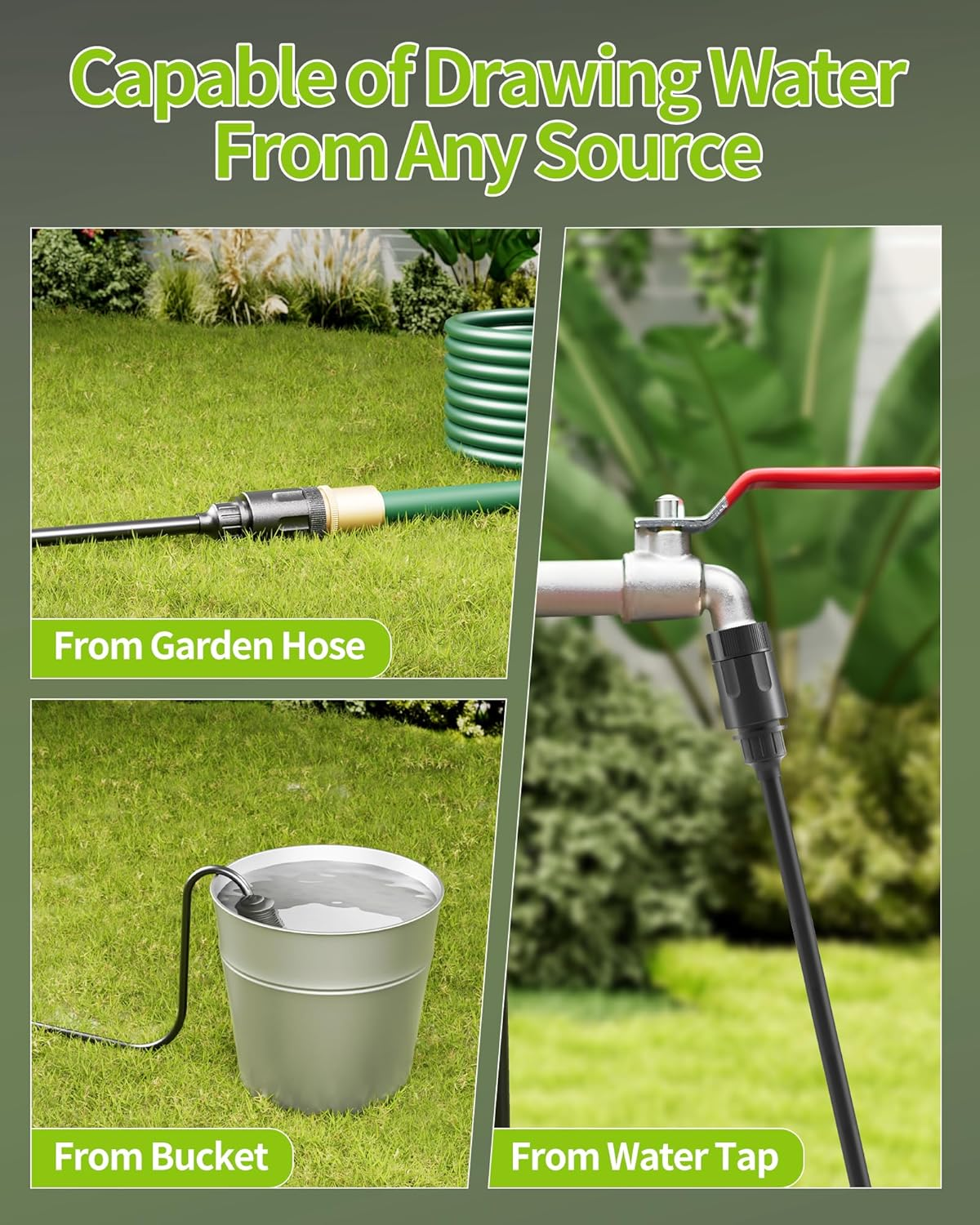 Cordless Pressure Washer; 990PSI Cordless Power Washer with Brushless Motor, 4.0Ah Battery&Charger, 6-In-1 Nozzle, 3 Power Level Touch Screen; Powerwasher for Cars/Yard image number 1