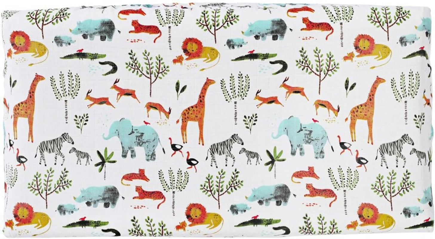 Diaper Changing Pad Cover,Soft Stretch Breathable Cotton Fitted Nursery Changing Table Sheets - Diaper Changing Mat Sheets Fit 32"X 16" Pad