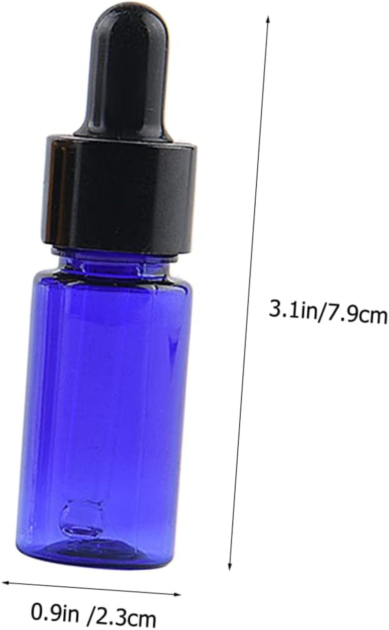 Gatuida 4Pcs Essential Oil Dropper Bottles Travel Friendly Empty Plastic Containers for Essential Oils Safe Durable Design Convenient for Travel and Daily Use (Random Color) image number 4