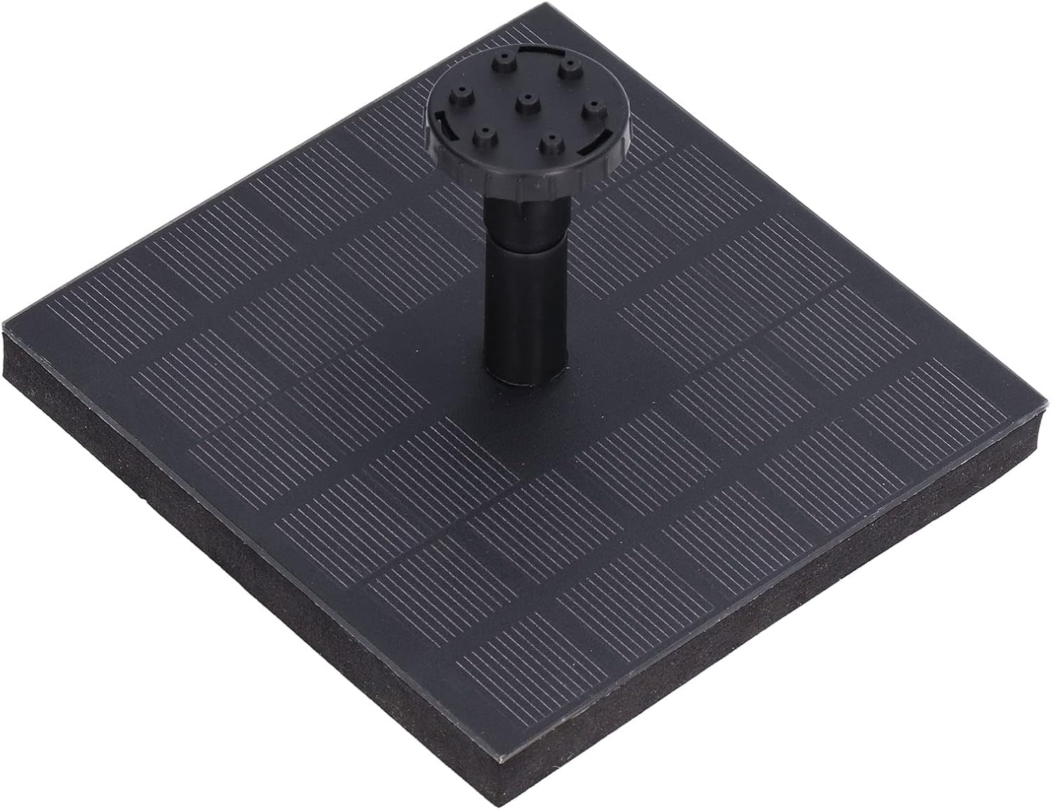 Solar Fountain Pump, Monocrystalline Solar Water Fountain Pump, Square Floating Outdoor Waterscape Fountain Pump for Patio Garden