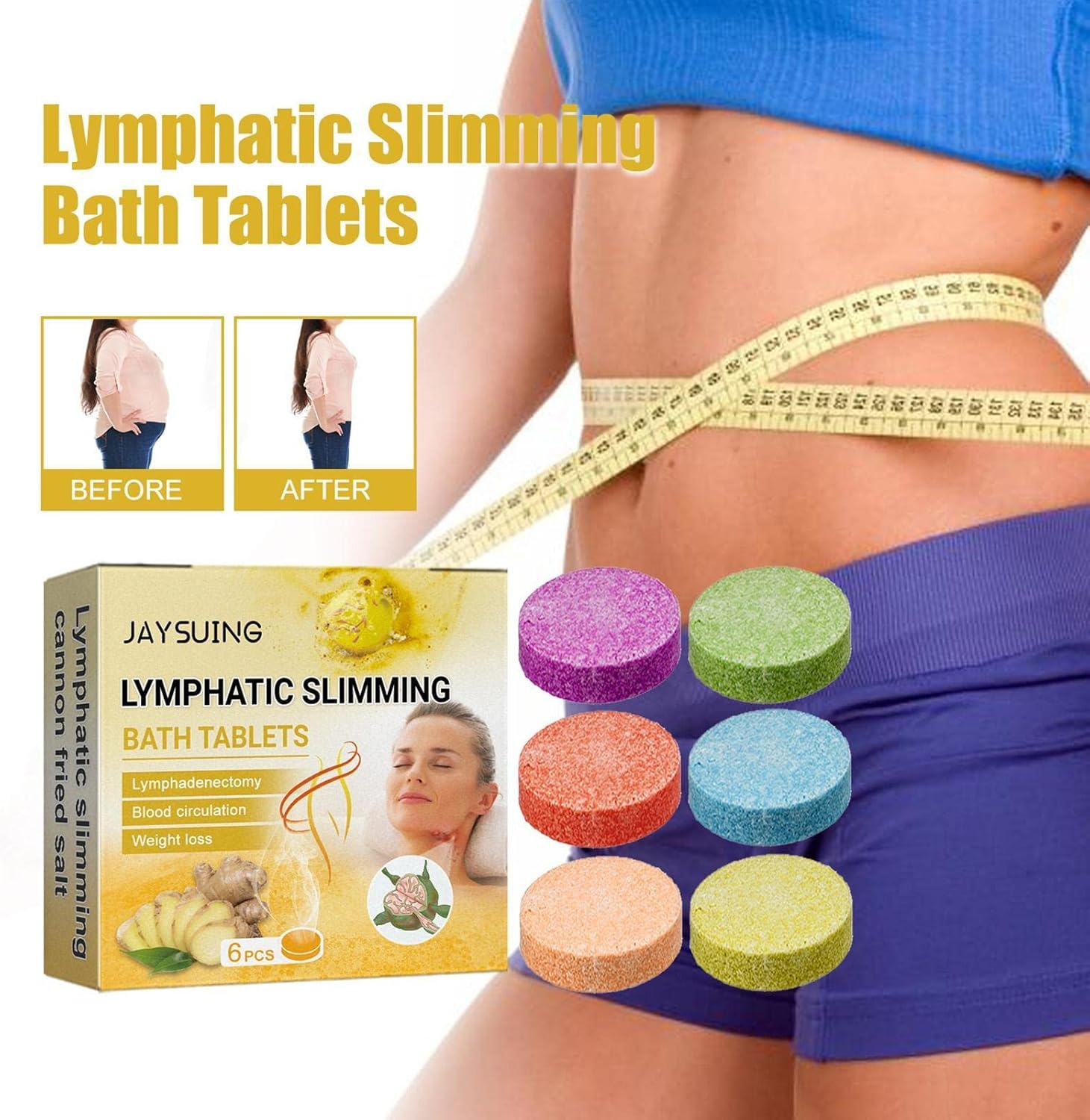 Shower Steamers, Bath Bombs Steamers | Slimming Shower Tablets, Handmade Bathbombs, Spa Relaxation Gifts, Valentines Mothers Day Gifts for Women Pisole image number 4