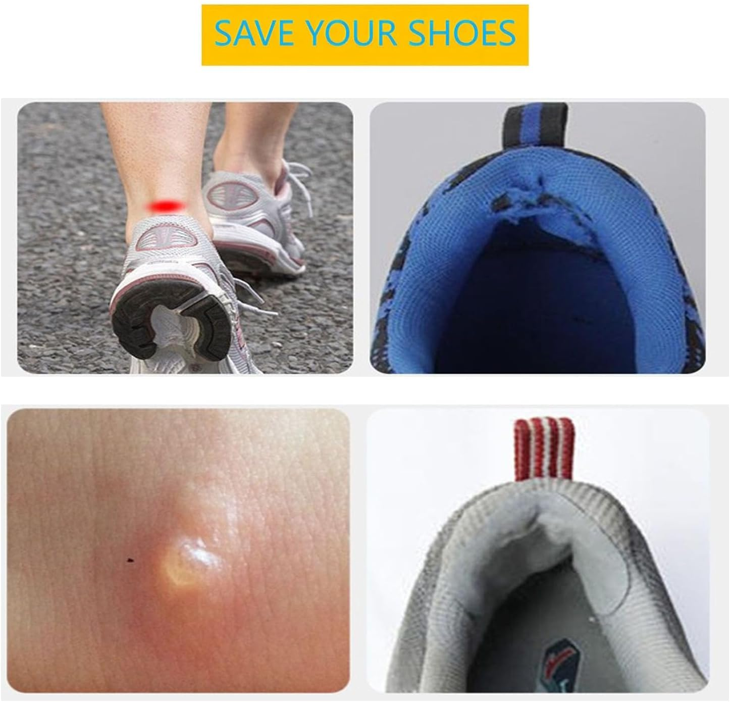 16 Pairs Shoe Heel Repair Patches,2 Different Sizes Self-Adhesive Patch for Hole of Shoes,Comfortable Fiber Leather Shoe Heel Repair, Adhesive Shoe Inserts for High Heels,Sneaker,Leather Shoes image number 6