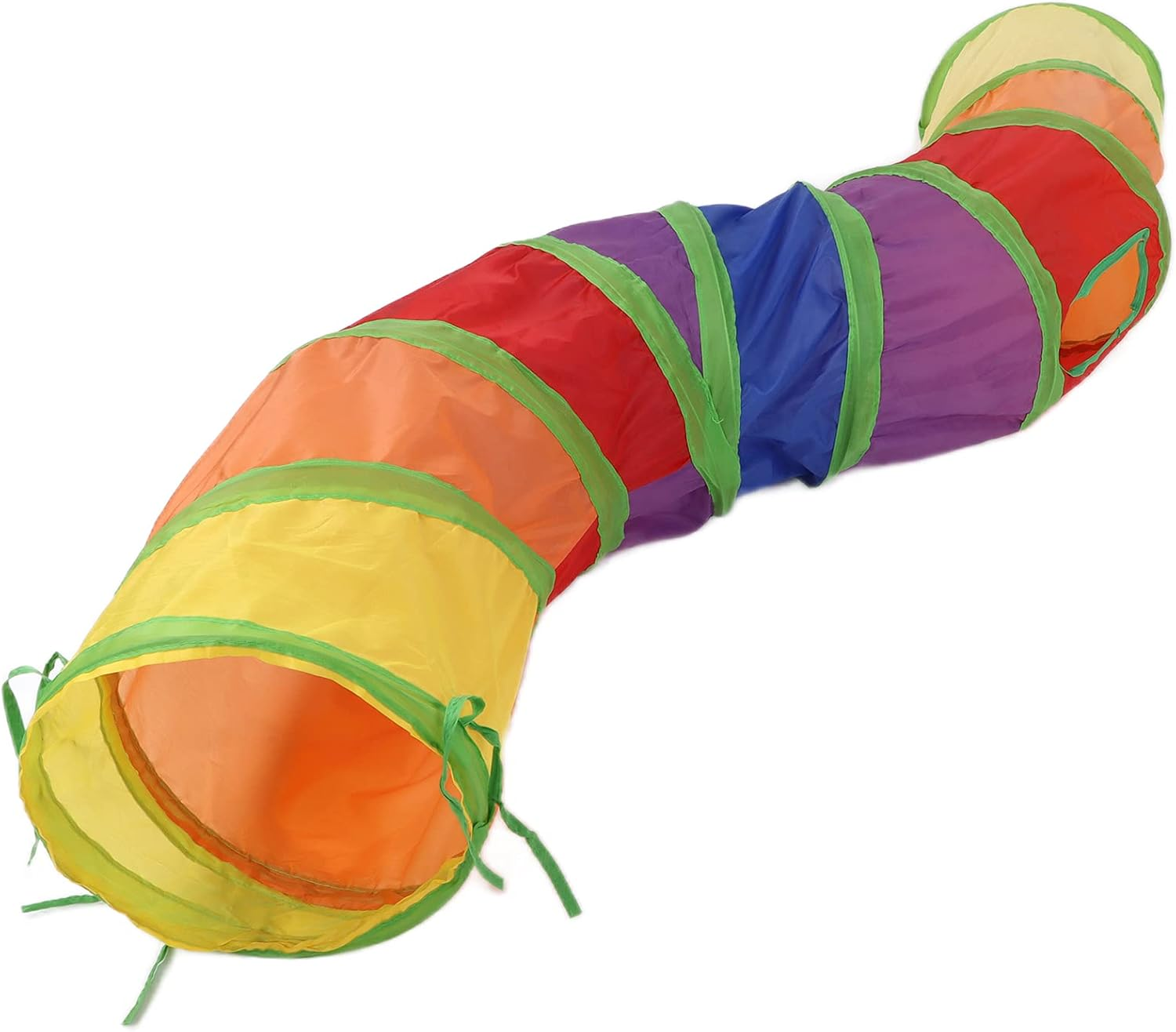 SOULONG Pet Play Tunnel Tube, Pet Tunnel Foldable Cat Dot Tent Collapsible Cat Toy Tube with Interactive Ball and 4 Doors for Kittens Rabbits and Other Small Animals image number 2