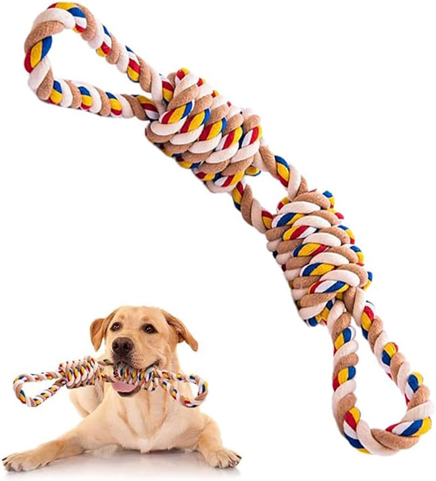 Dog Toys,Aggressive Chew Rope Toys for Medium Large Dogs, Tooth Cleaning Chew Toys,Tug of War Dog Toys image number 1