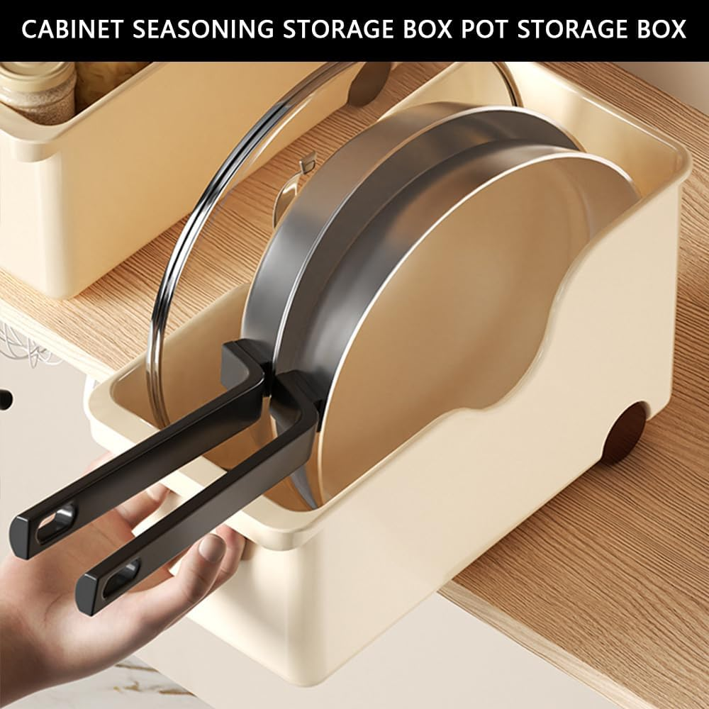 2 Pack Stackable Plastic Storage Bins for Kitchen & Pantry, Food Organizer Containers for Fridge, Freezer, Cabinet & Countertop, Snack and Packet Storage Organization image number 4