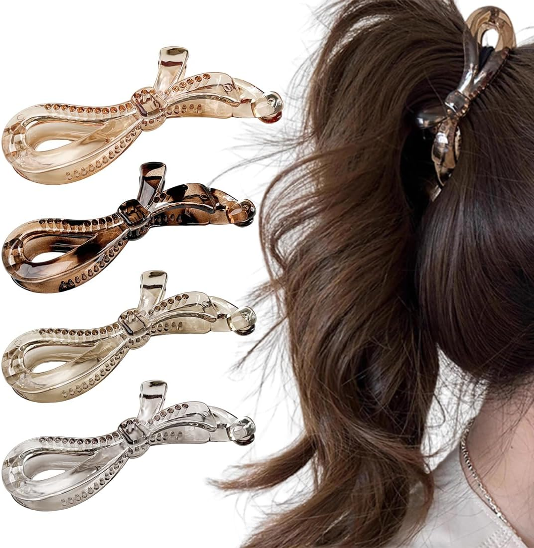 Set of 4 Banana Clip Hair Comb Hair Clips French Design Hair Clips Hair Clips image number 4