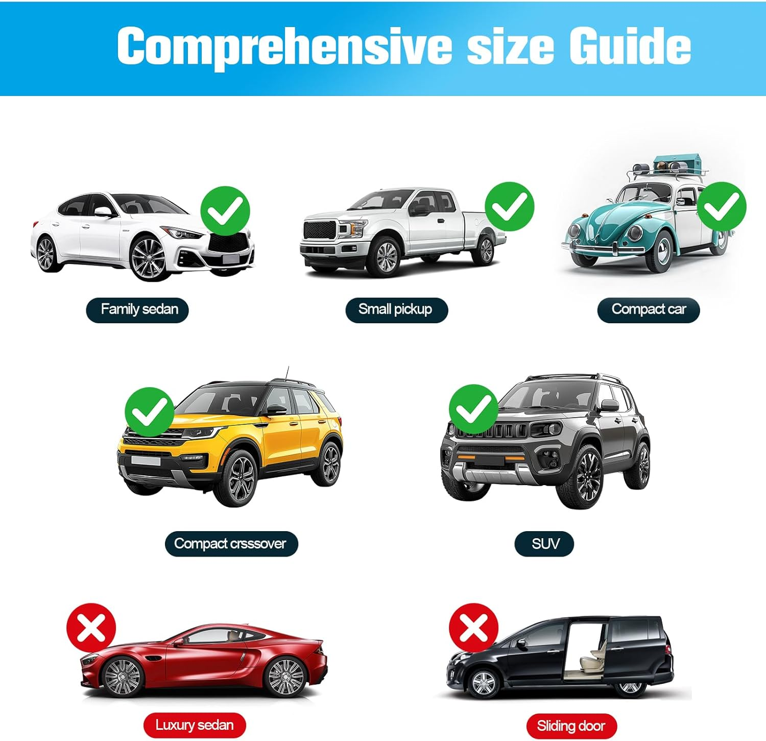 Car Window Shades 4Pcs, High Elastic Car Sun Shades for Front and Rear Windows, UV Protection and Heat Block, Breathable Car Window Shade for Baby, Camping and Family Privacy image number 3