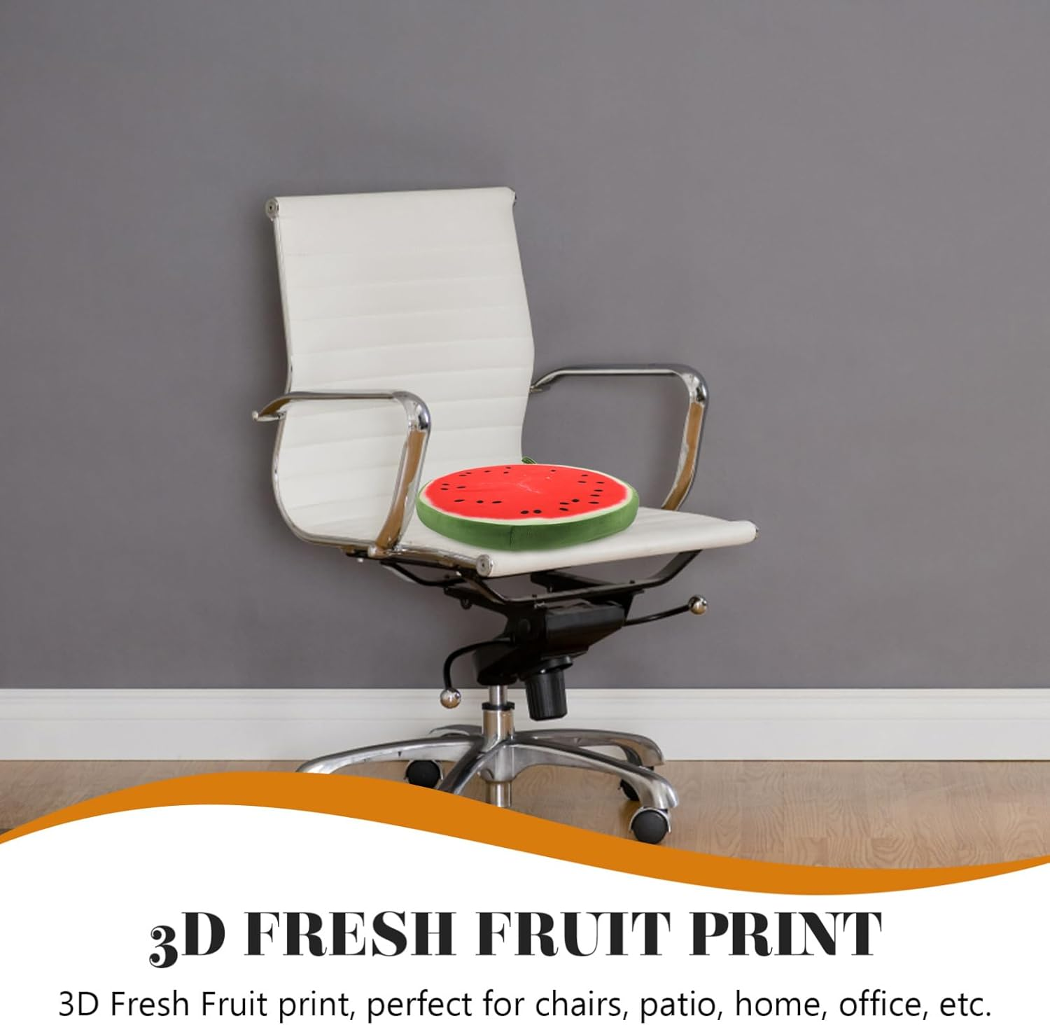 PACKOVE Watermelon Cushion Fruit Seat Cushion 3D Print Decorative Cushions Cute Couch Pillows for Home Office (Watermelon 33CM) - Multi 1 image number 7