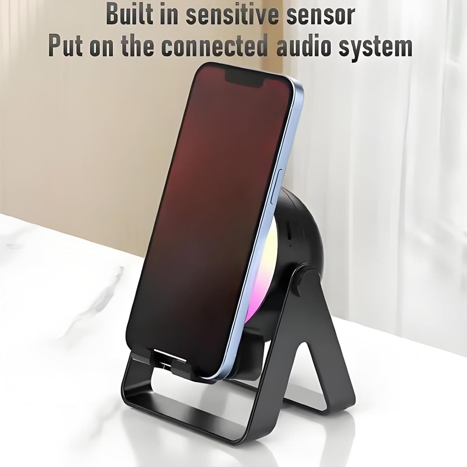 Induction Speaker, Portable Speaker for Desk, Audio Player with RGB Light 4-In-1 for Home Living Room Office Restaurant Retail Store Event Planners image number 3