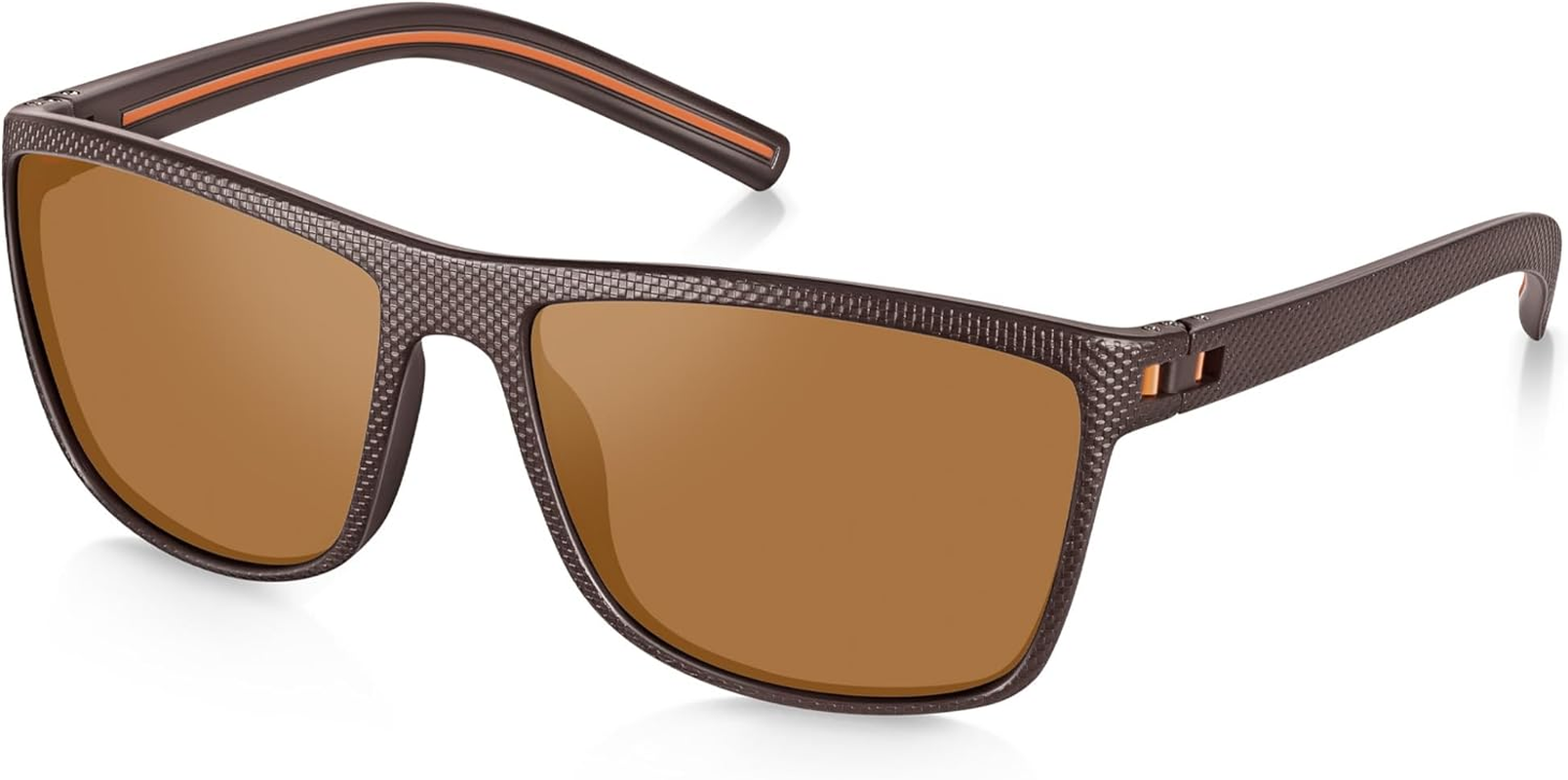 Polarized Sunglasses Plaid Frame UV400 for Men and Women Sun Glasses Outdoor Durability Comfortable with Uv Protection