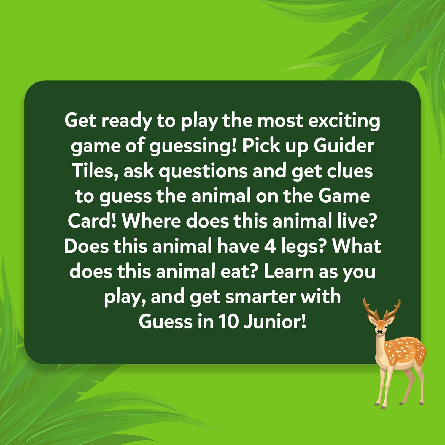 Skillmatics Guess in 10 - Animal Kingdom, Card Game for Preschool Kids, Girls & Boys, Fun Travel Game & Gifts for Ages 3, 4, 5, 6 image number 2