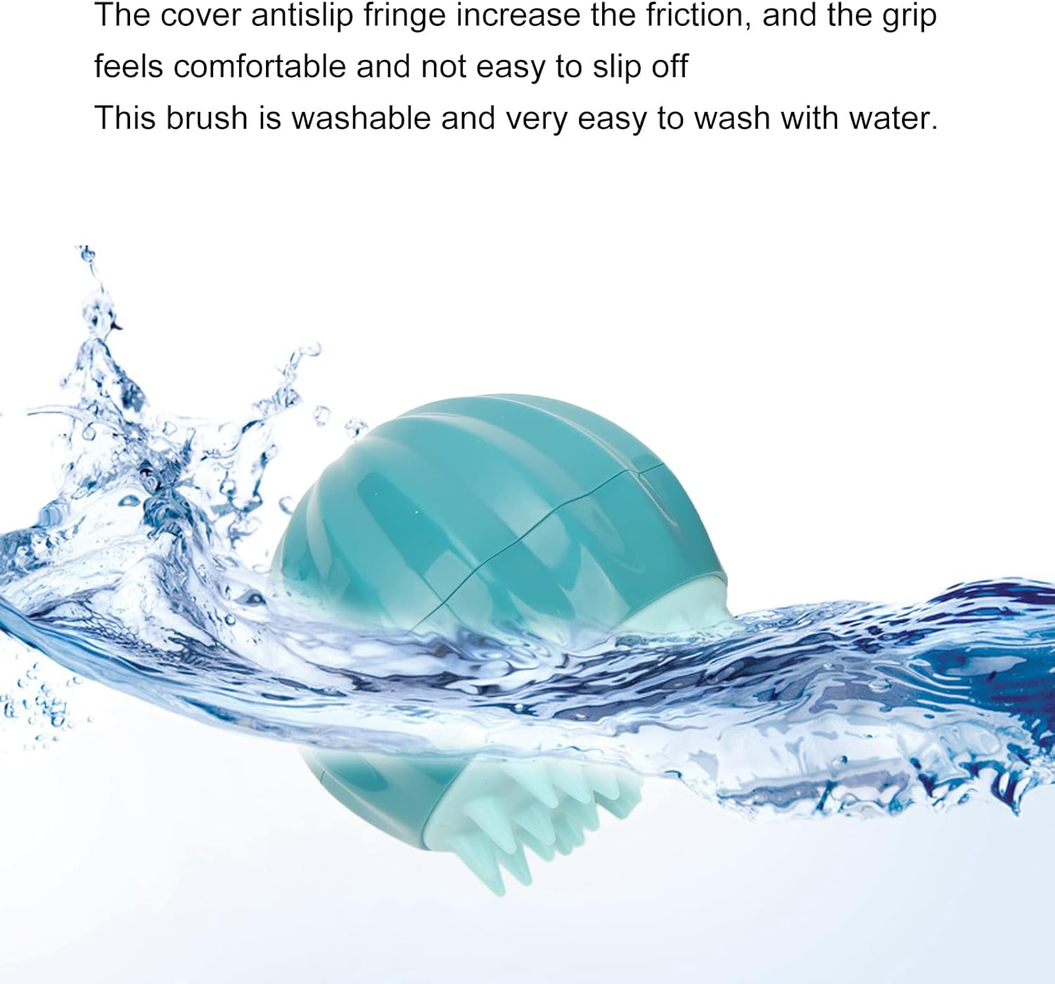 Dog Shower Brush, Cactus Pet Massage Dog Hair Comb Open Knot to Remove Floating Hair Brush, Dog Bath Brush Dog Grooming Brush for Short Long Haired Dogs and Cats image number 6