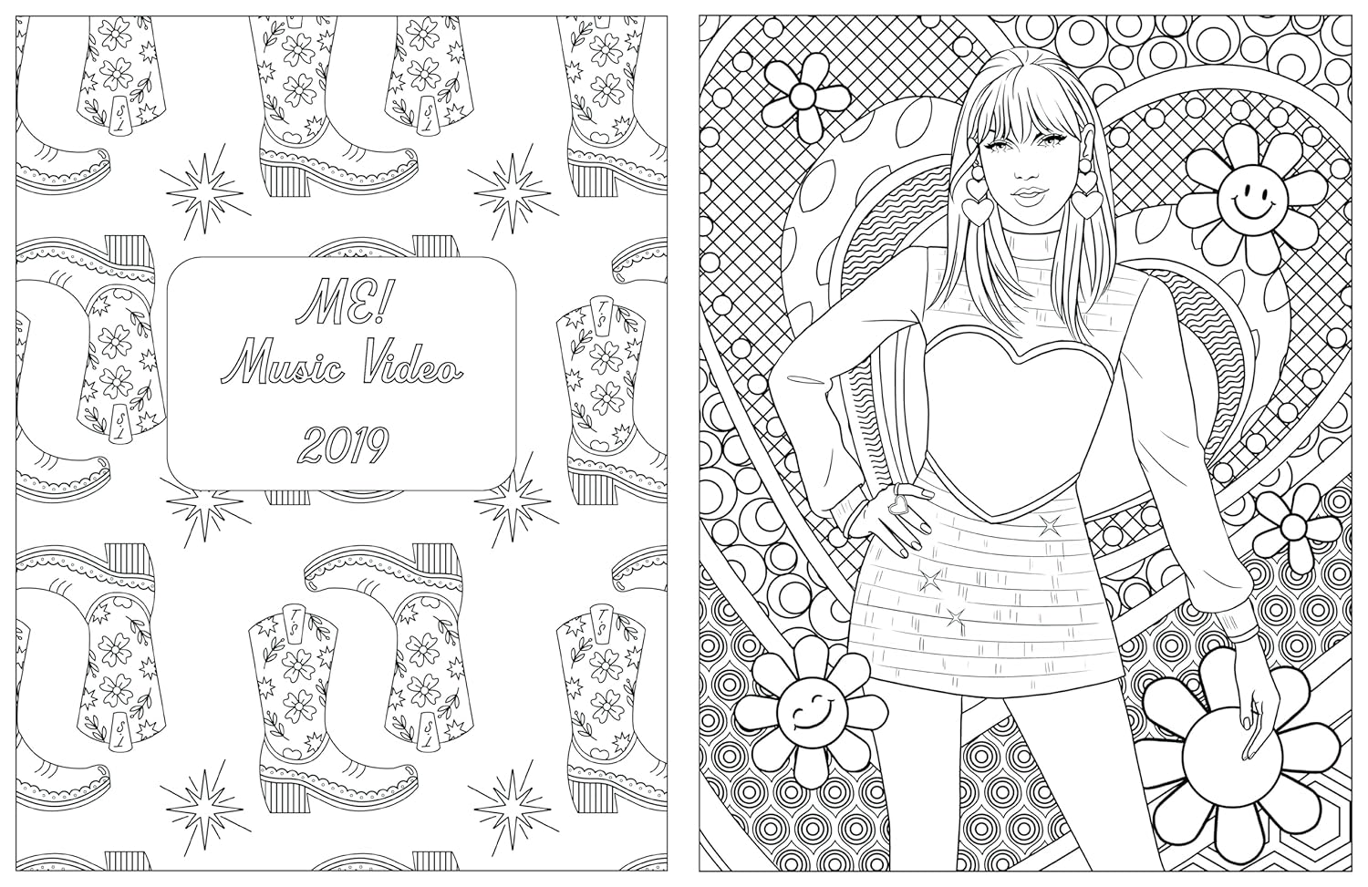 Colour in Taylor: a Unofficial Taylor Swift Colouring and Sticker Book image number 6