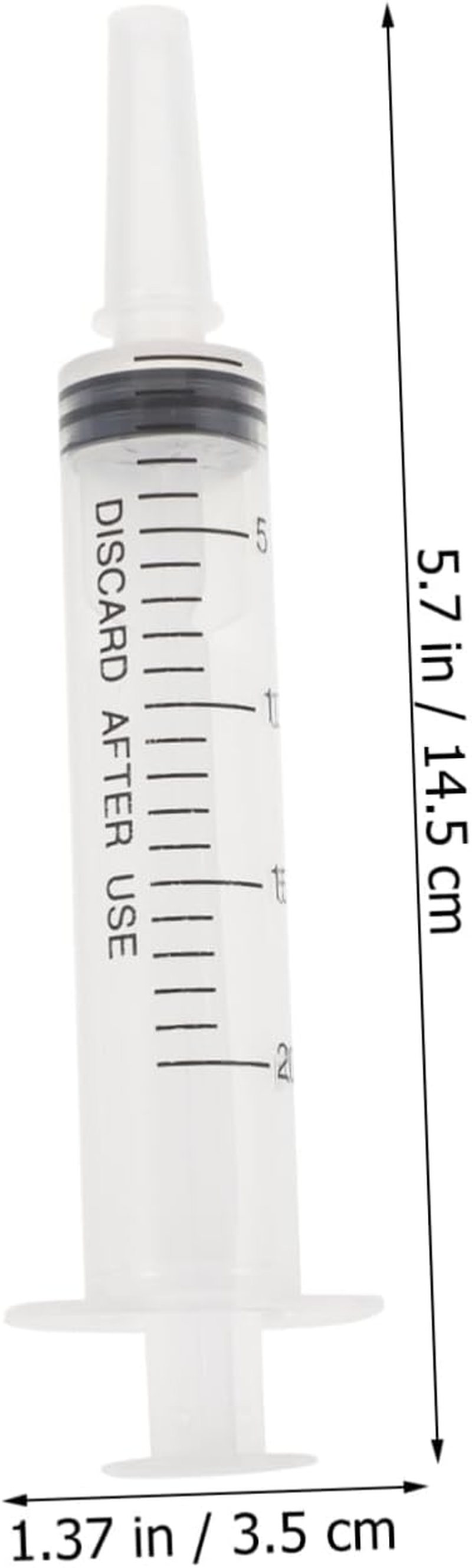 Anneome 20Ml Plastic Liquid Injector Syringe 10-Pack Food Measuring Injector for Glue Perfumes Essential Oils and DIY Projects image number 4