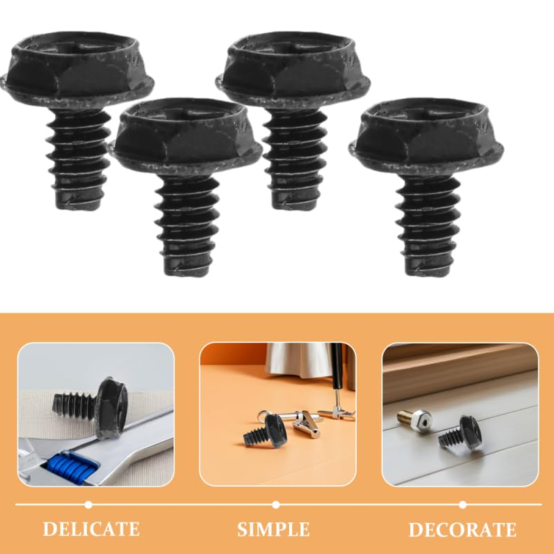 ARTIBETTER Pci Slot Screws for Computer Case Fastening 100 Pcs Metal PSU Replacement Screws with Textured Head for Easy Grip and Quick Installation image number 6