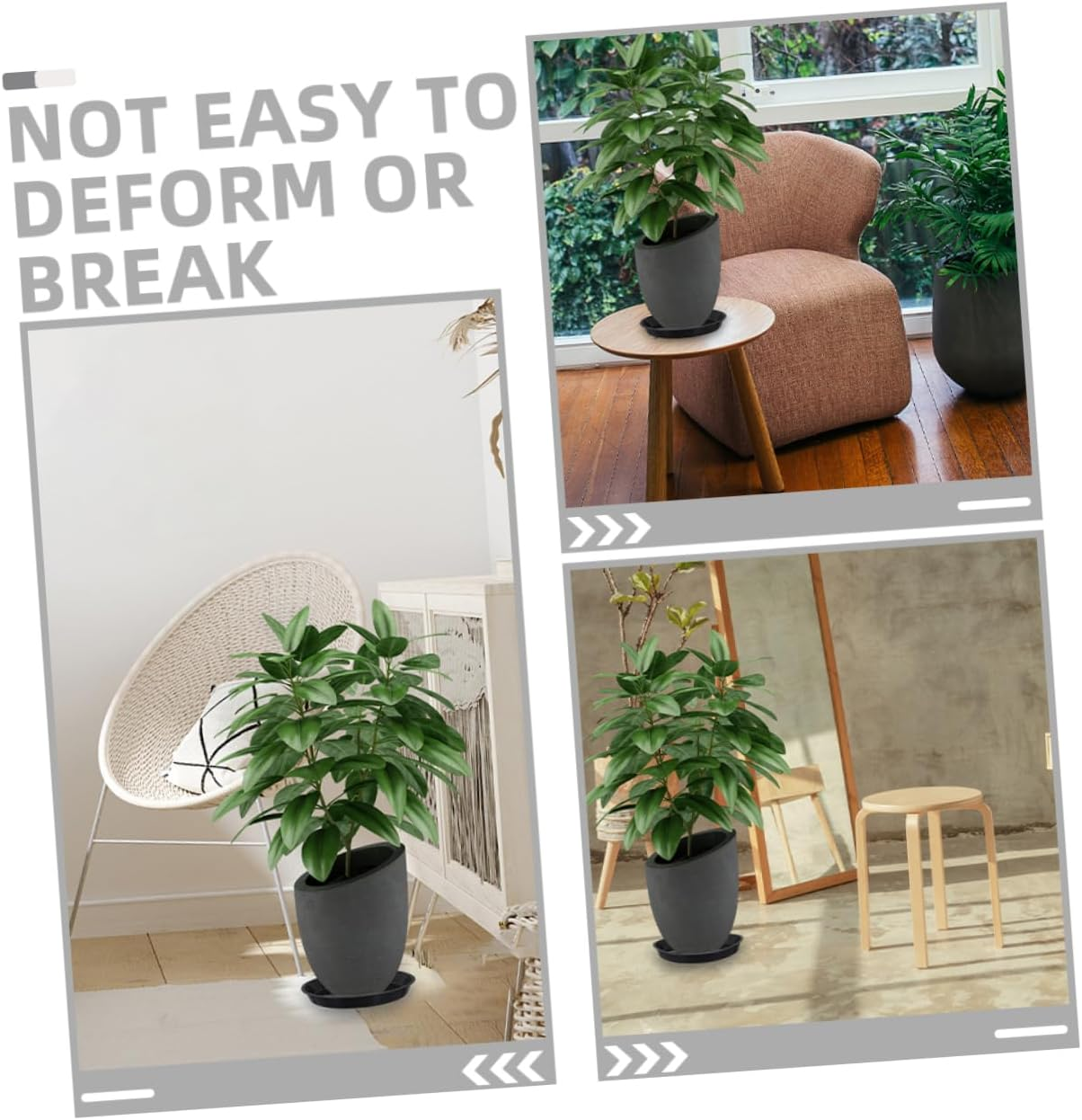 8Pcs Plant Saucers Plant Trays Drainage Versatile for Indoor Gardening