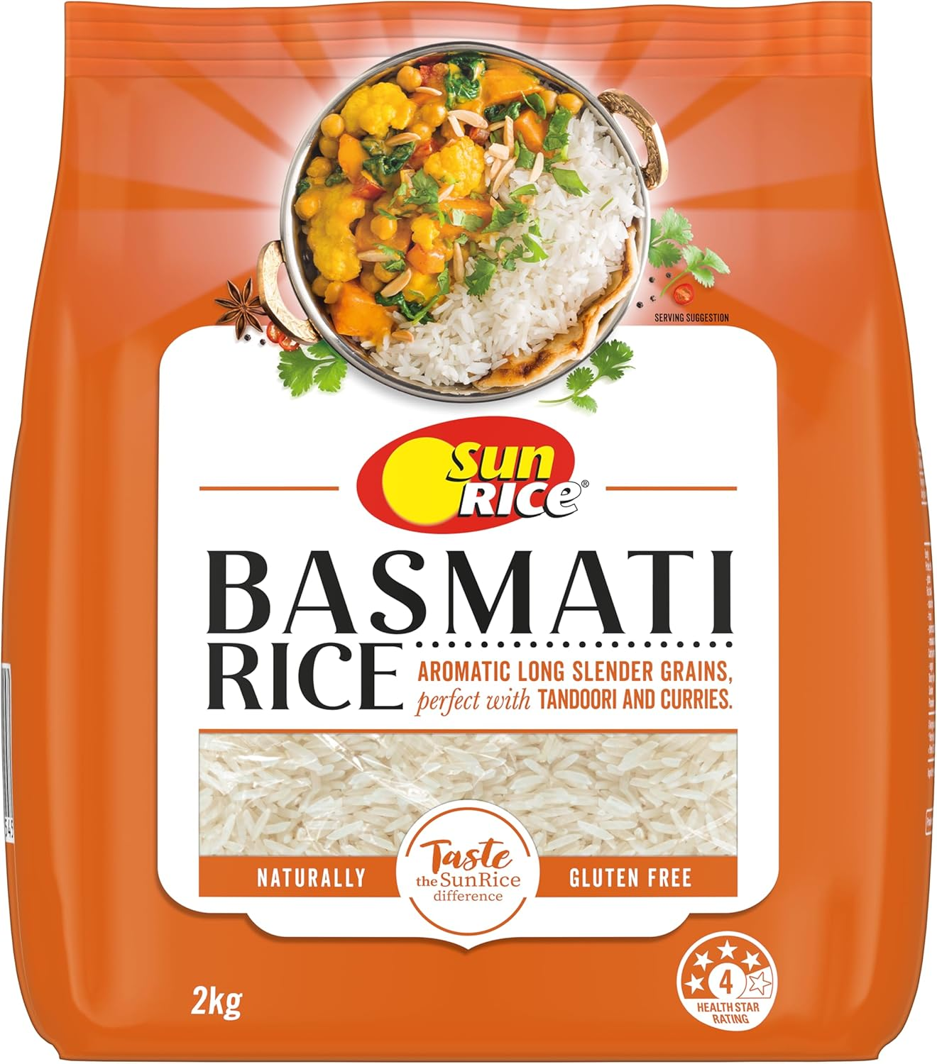 Sunrice Basmati Rice 2Kg image number 1