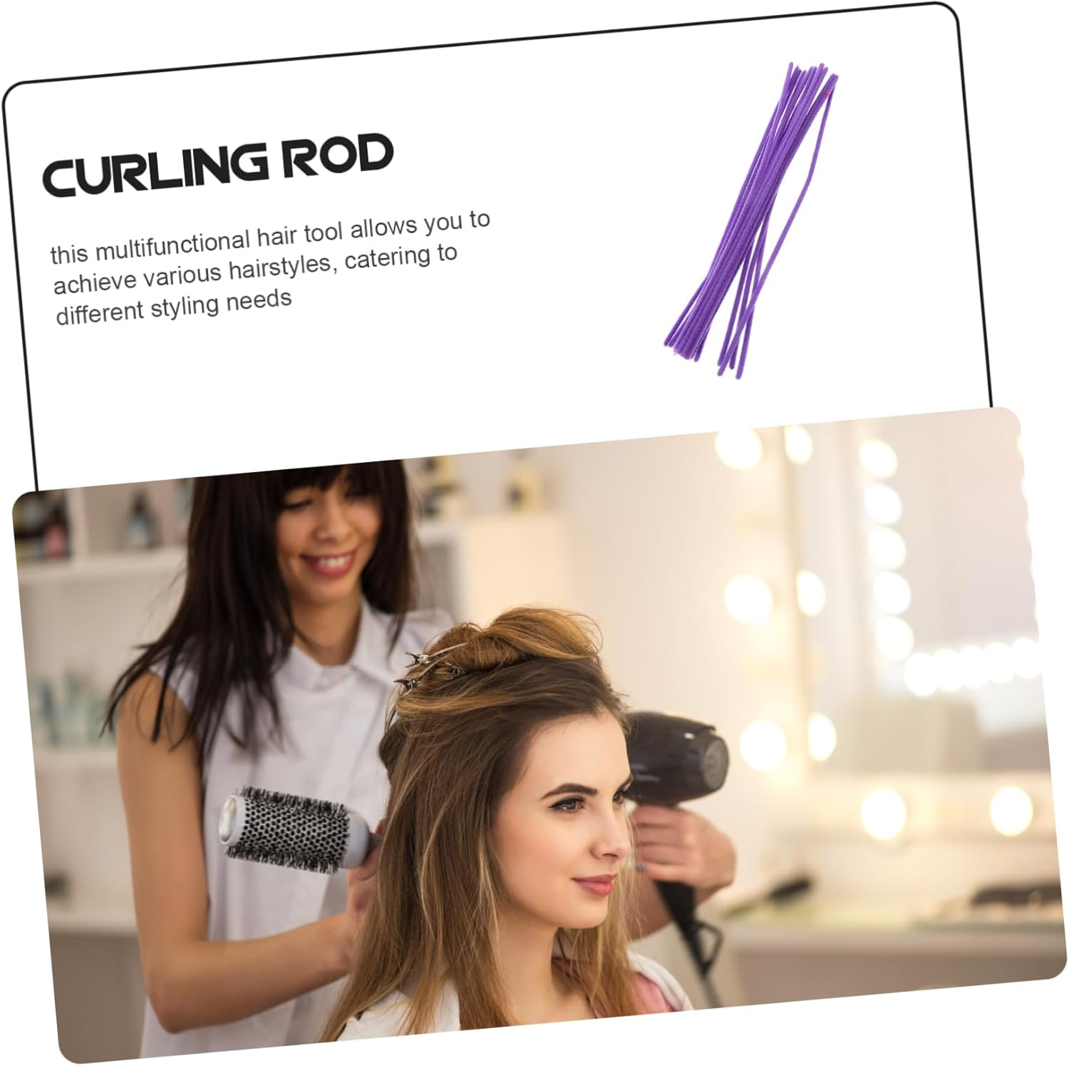 GOOHOCHY 3Pcs Hair Curlers Flexible Perm Rods for Long Hair User Friendly Design for Effortless Curls and Volume for Home and Salon Use