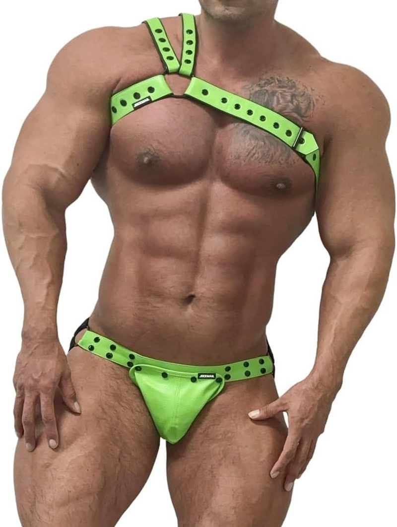 JOCKMAIL Men'S Harness Leather Harness for Men Adjustable Mens Harness Chest for Fashion, Fitness, and Special Occasions image number 5