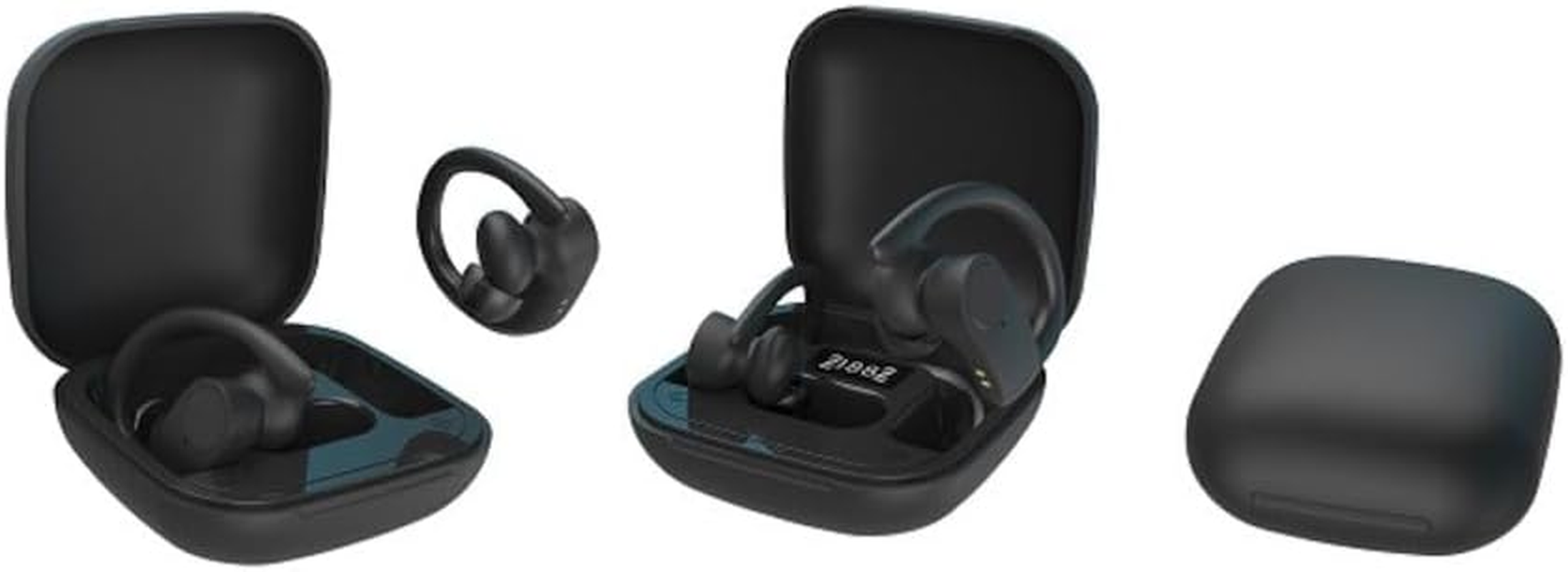 Grundig Wireless Bluetooth Headphones, True Wireless Sport Earbuds, Headset up to 30 Hours Playtime, USB-C Quick Charge, Comfortable Fit, Black image number 1