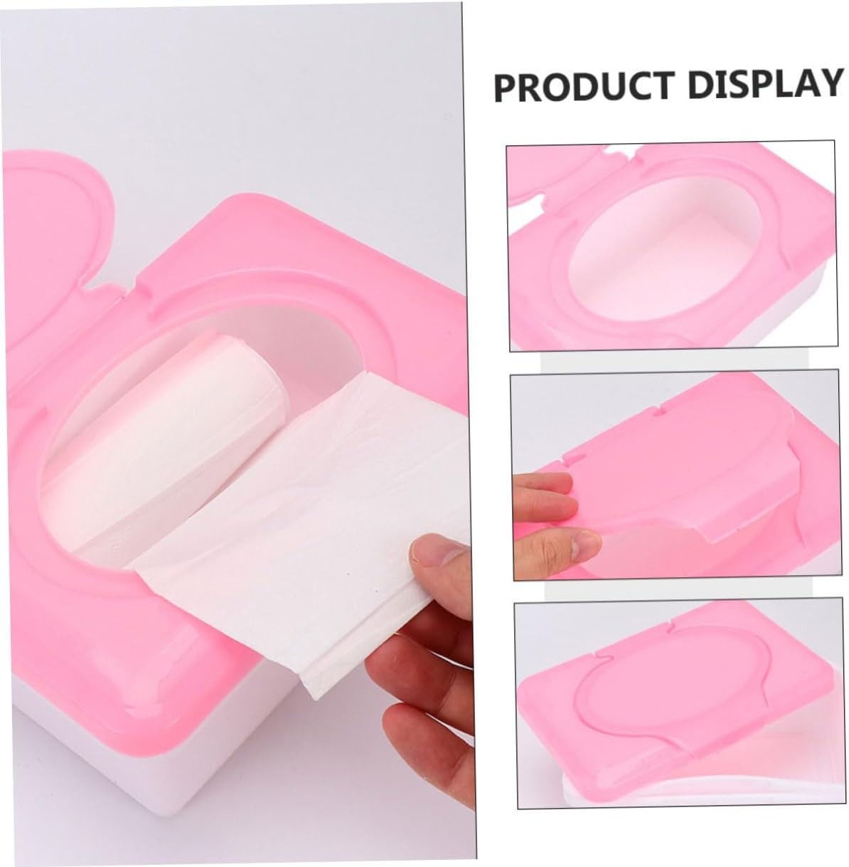 Holder Dispenser for Wipes Portable Wipes Box Modern Style Tissue Box Cover for Bedroom image number 3