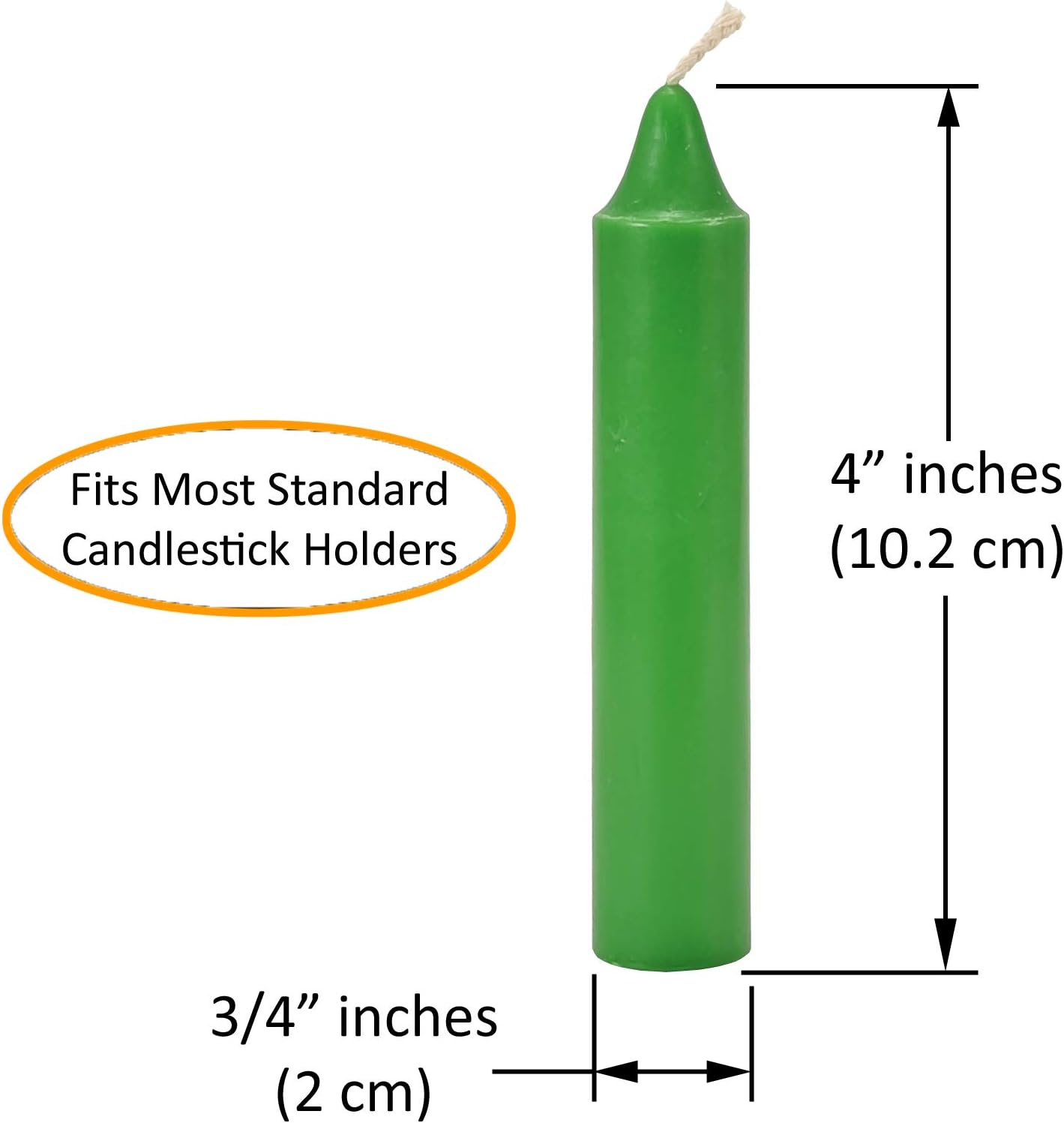 Wicca Wicks - Box of 48 Colored Candles | 4 Inches Tall & 3/4 Inch Diameter | Witchcraft Supplies for Your Personal Wiccan Altar, Spells, Charms & Intentions | Witchy Room Decor | Taper Candlesticks image number 6