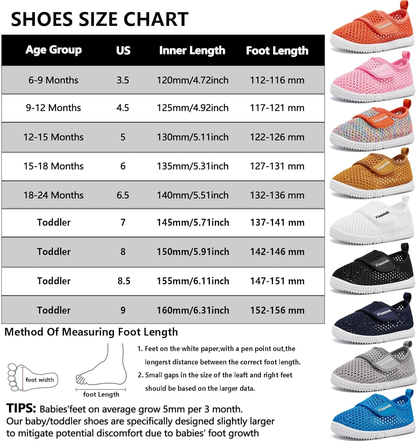 MORENDL Baby Sock Shoes Toddler Walking Shoes Infant Slippers Boys & Girls Non-Slip Sneakers