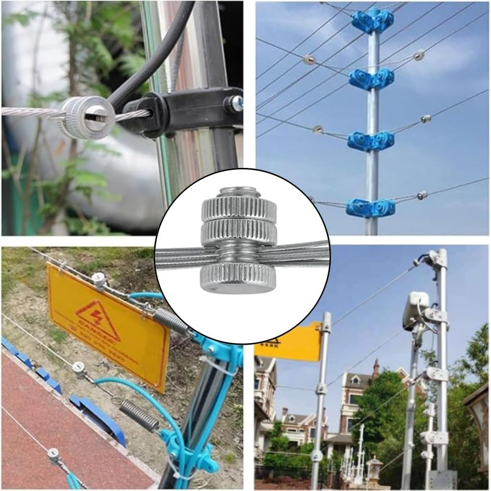 10 Pieces Split Bolt Joint Clamp,Wire Connector, Line Tap Clamp,Aluminium Alloy Electrical Fence Connector for Multiple Electric Fence,Wire Clamp (10) image number 2