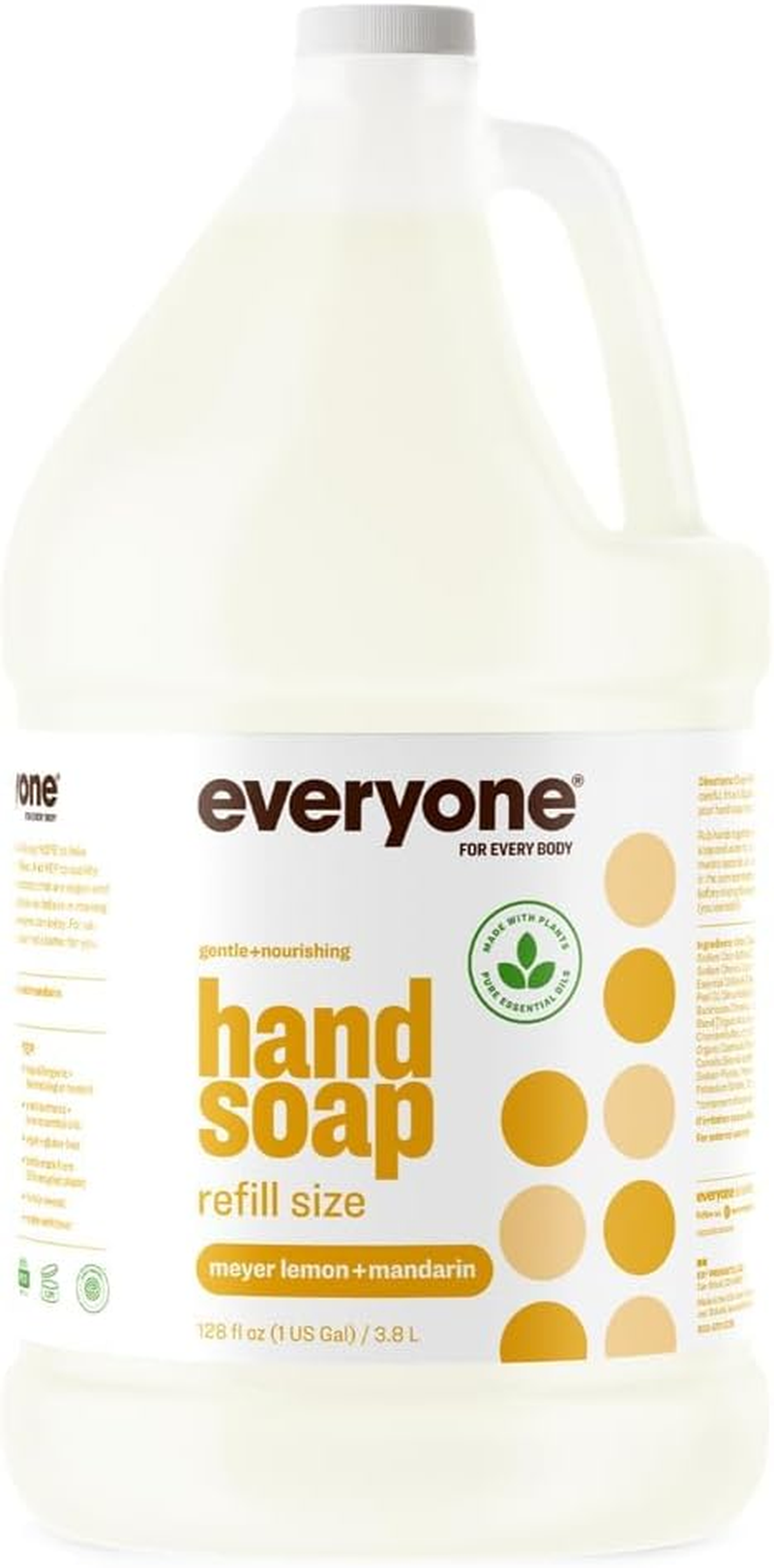 Everyone Hand Soap: Meyer Lemon Mandarin, Clear, 128.5 Fl Oz (Pack of 1) image number 5
