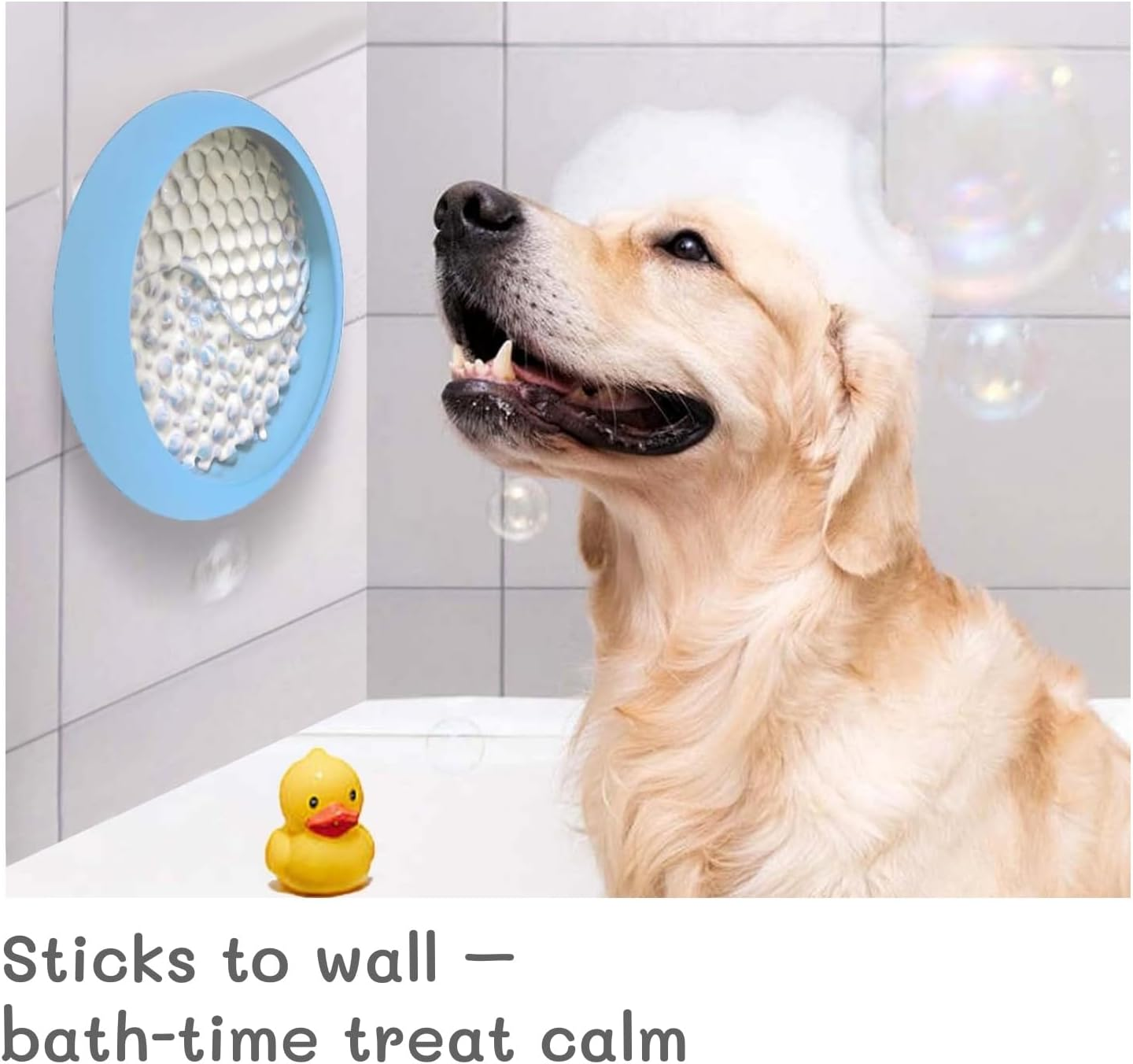 Kawlxpp Lick Mat for Dogs Silicone Lick Mats Dog Slow Feeder, Puppy Cat Licking Pad to Reduce Anxiety (Lt Blue, Small) image number 2