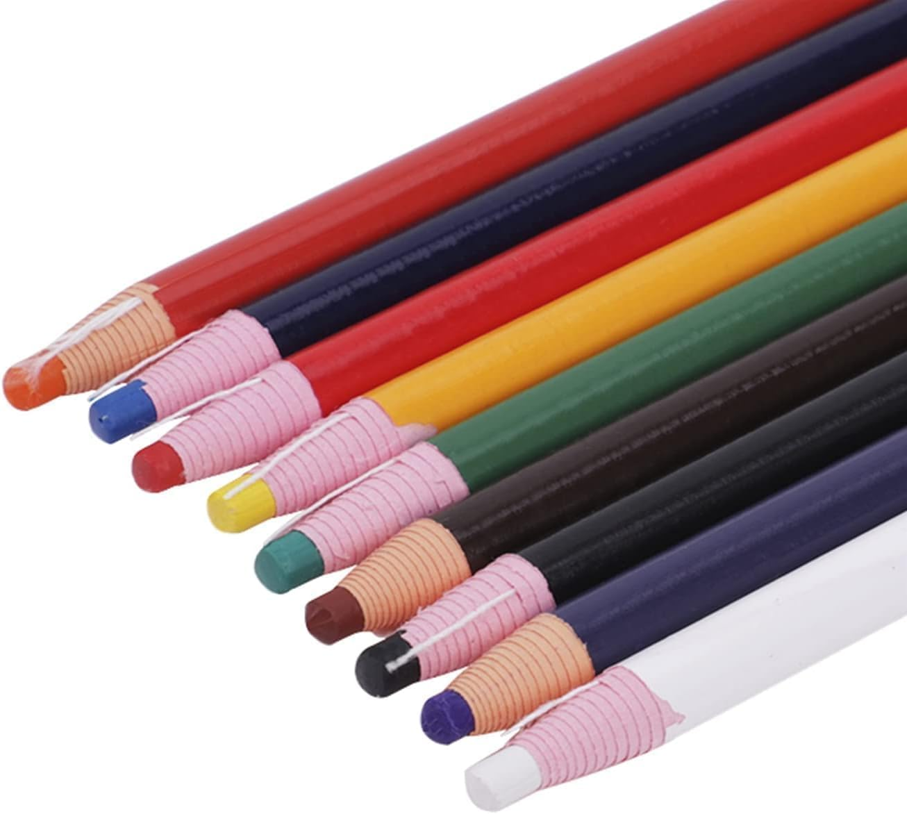 Ymhapp 9 Pieces Assorted Colors Peel off Porcelain Markers Grease Wax Pencils for Glass, Garments, Cellophane, Fabric, Wood, Metal, Art Painting Pens, Marking Pens, Paper Wrapped Painting Pen For image number 1