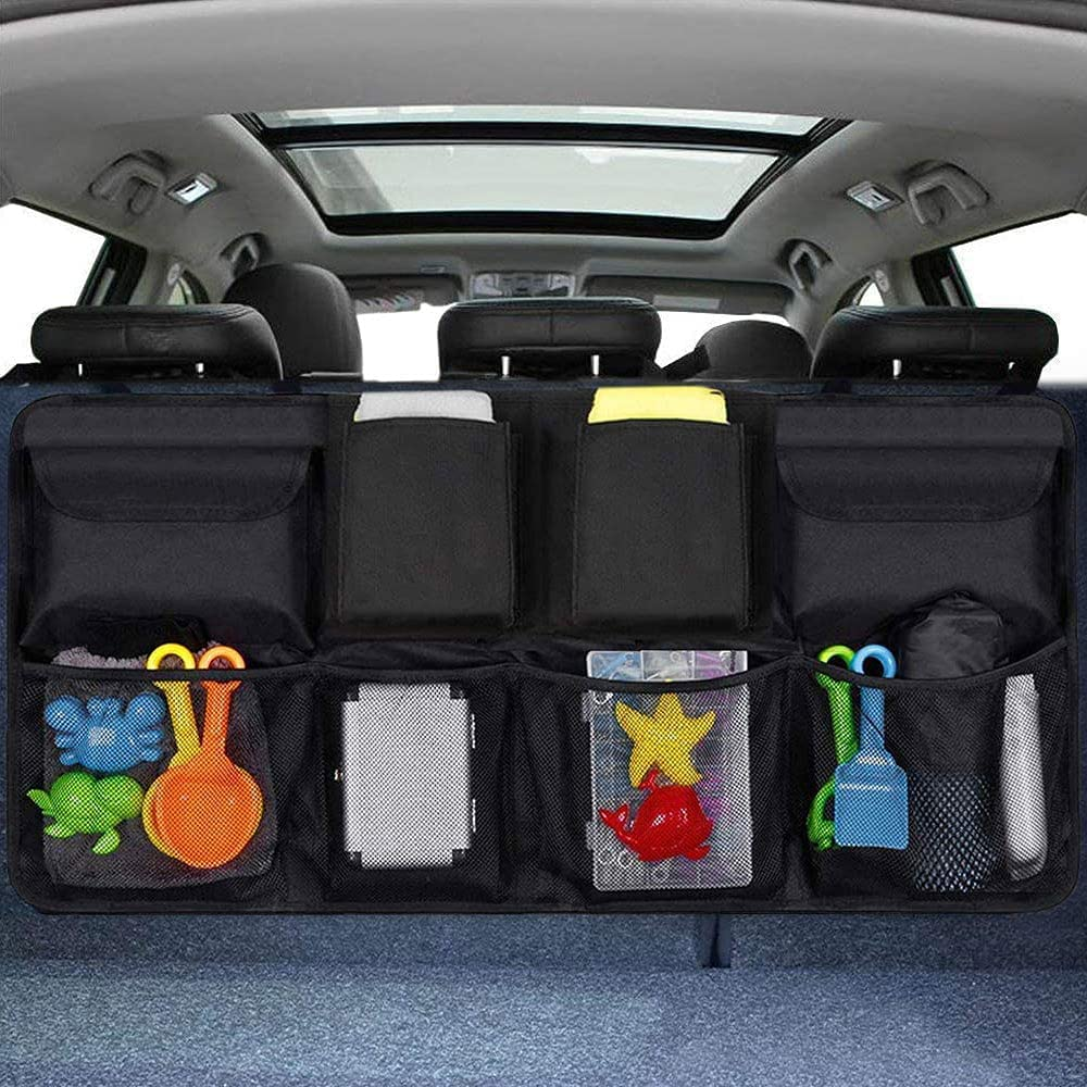 Car Trunk Organizer, Backseat Hanging Organizer with 8 Large Storage Bag -Trunk Organizer for Suv,Truck, Van -Your Space Saving Expert image number 6