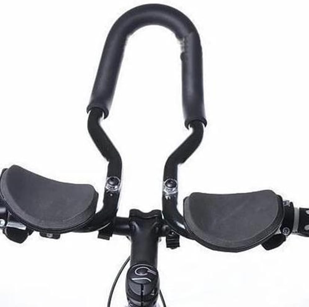 YUNNUO Bicycle TT Handlebar Aluminium Bike Rest Handlebar Bike Aero Bars,Triathlon Aero Bars for Road Bike, Mountain Bike image number 2