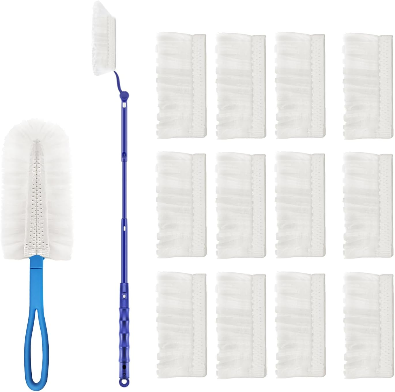 JEBBLAS Disposable Duster Refills White Replacement Head 20 Count(Suitable for Swiffer)