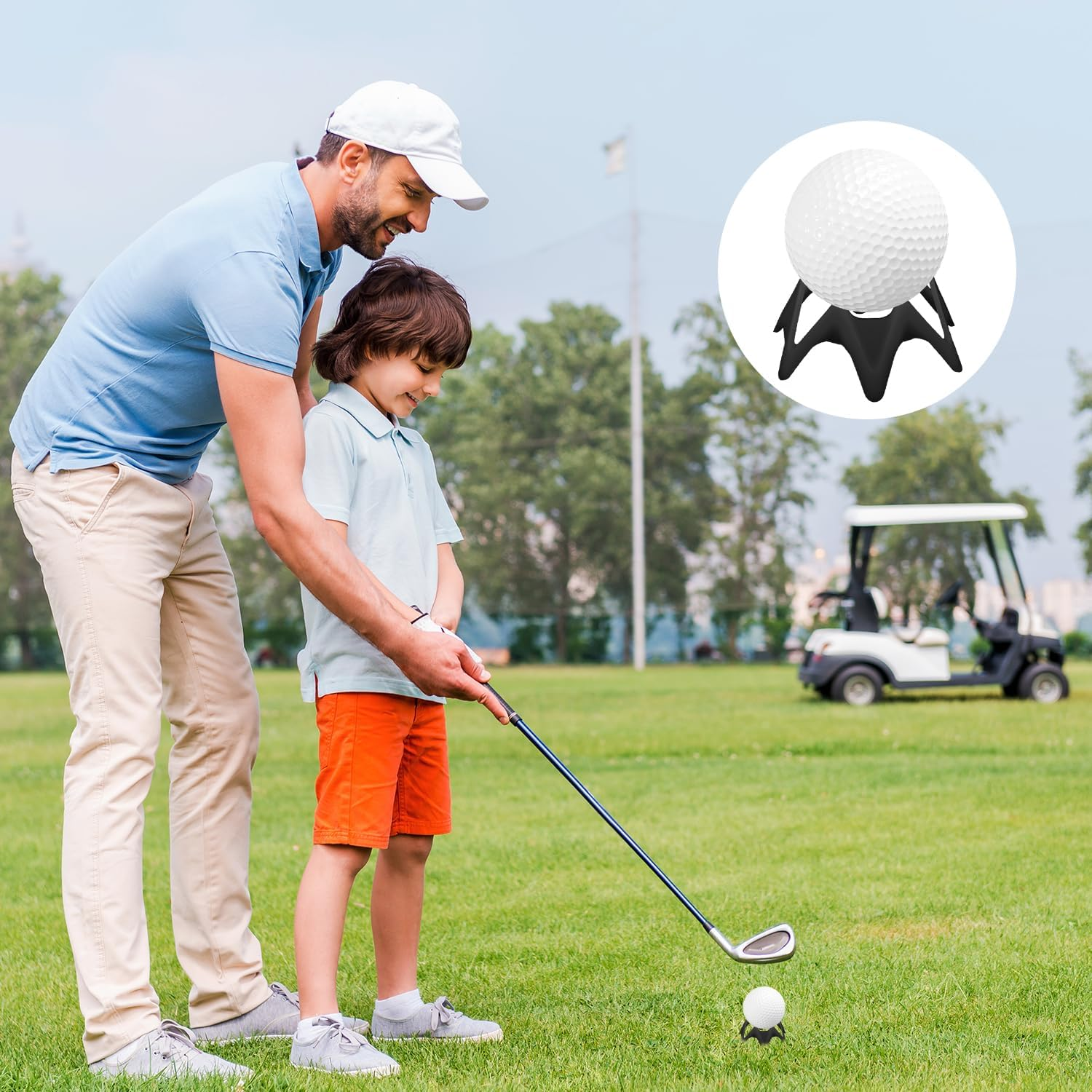 PEUTIER 15Pcs Plastic Golf Tees, Small Practice Golf Tees Indoor Golf Simulator Tees Winter Golf Tees for Mats Golf Training Accessories for Beginners Golfers image number 4