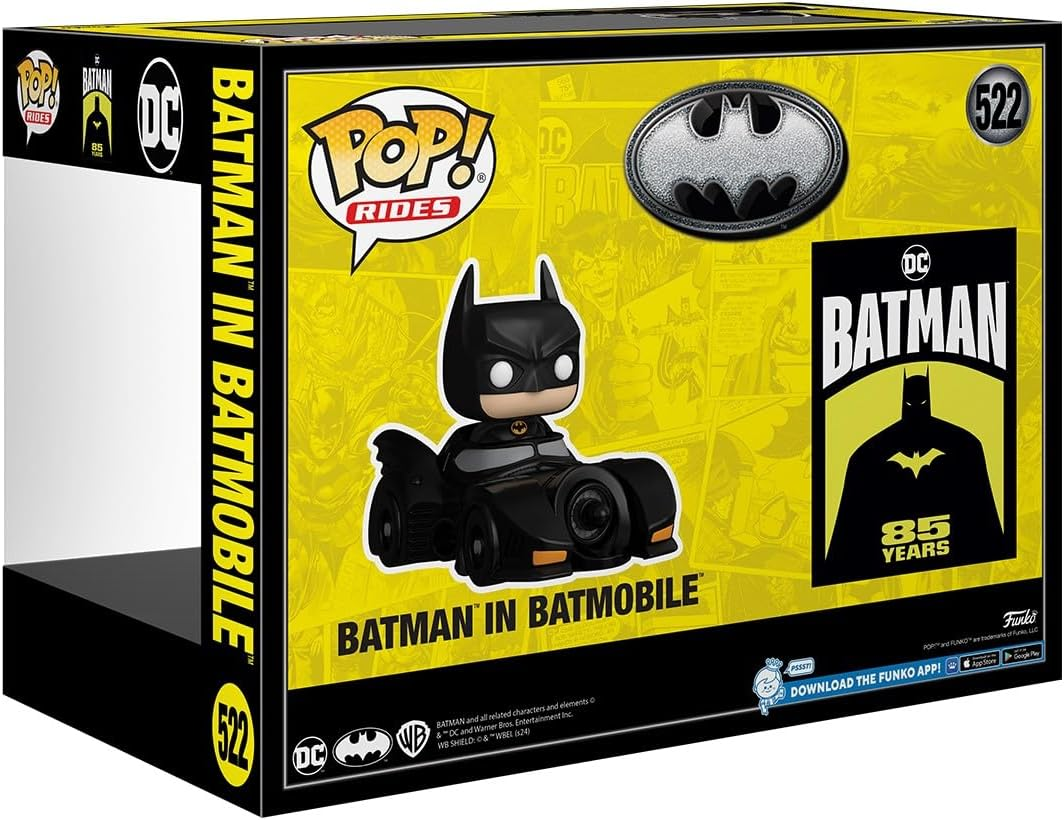 Funko Pop! Rides Deluxe Dc: Batman - Batman with Batmobile, 85Th Anniversary image number 5