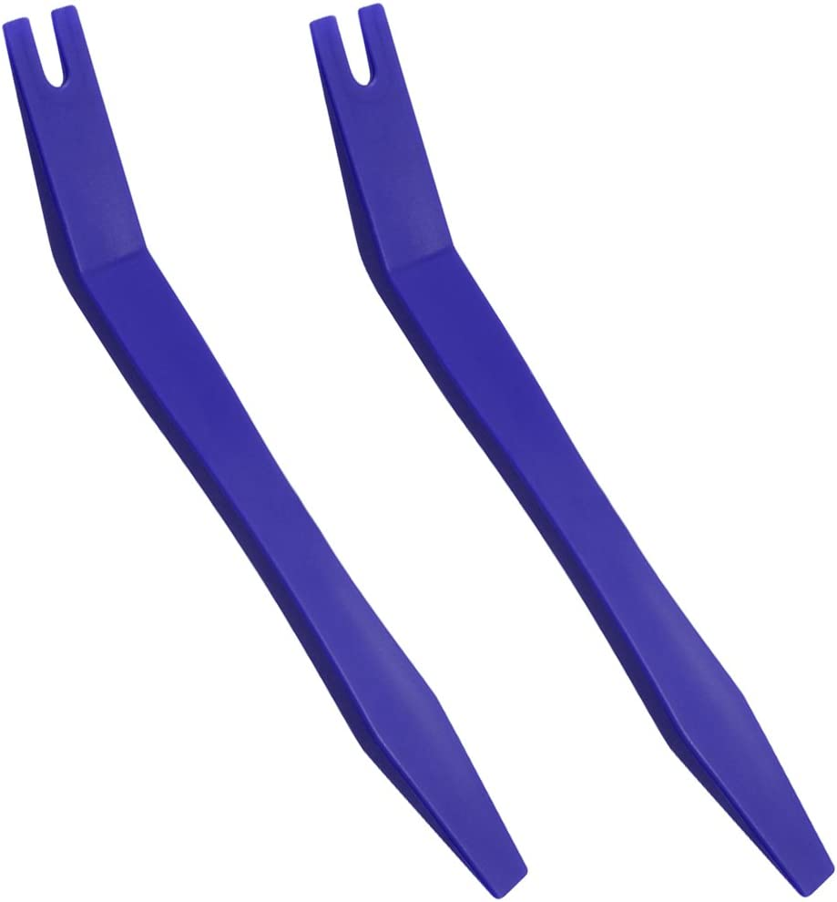 Sourceton Auto Trim Removal Tools Kit Set of 10 Pcs Car Panel Dash Radio Removal Installer Pry Tools Kit Upholstery Removal Kit Fastener Remover Pry Bar Scraper for Door Trim Molding Dash Panel image number 3